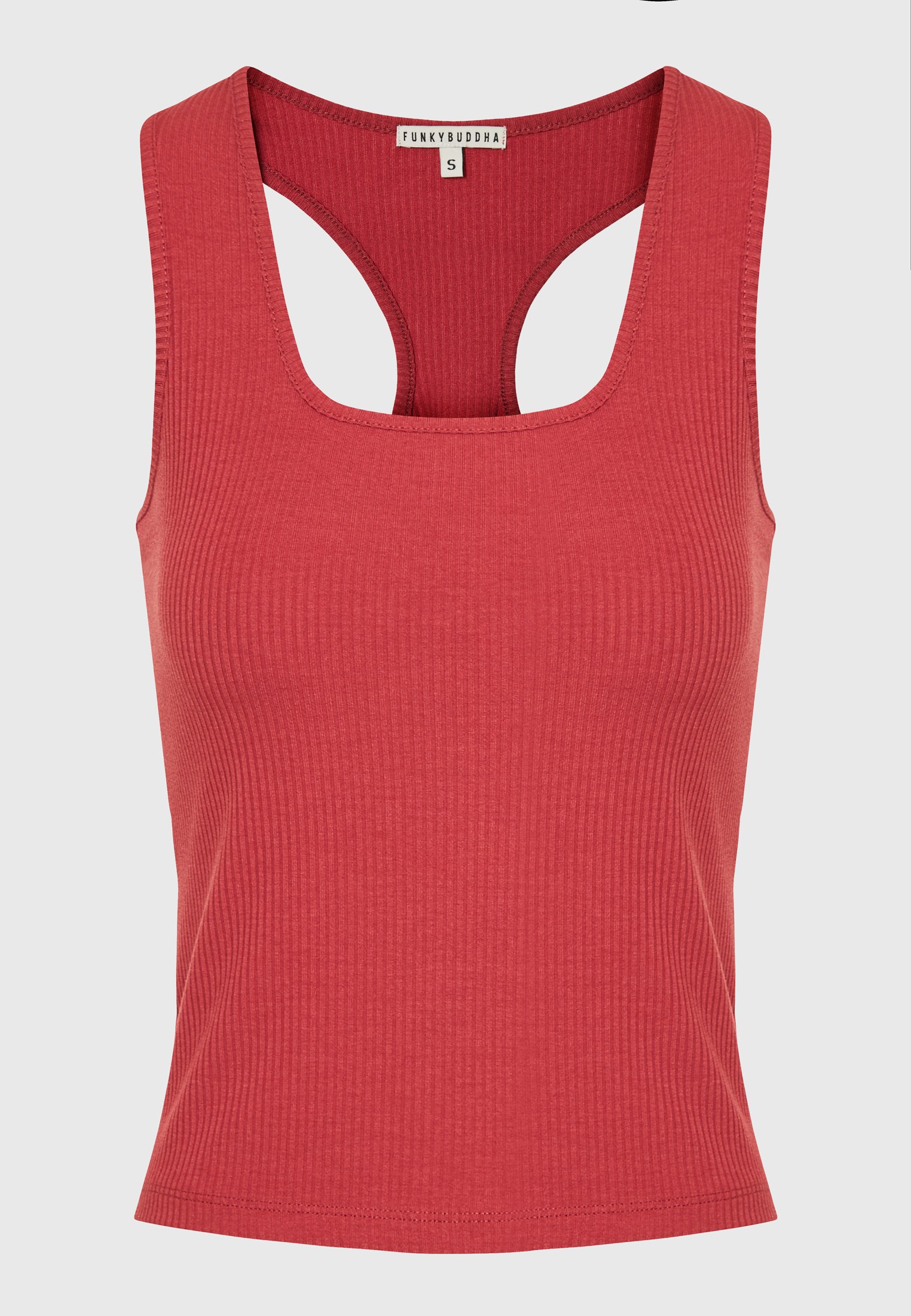 Women's Sleeveless Tops Funky Buddha Red