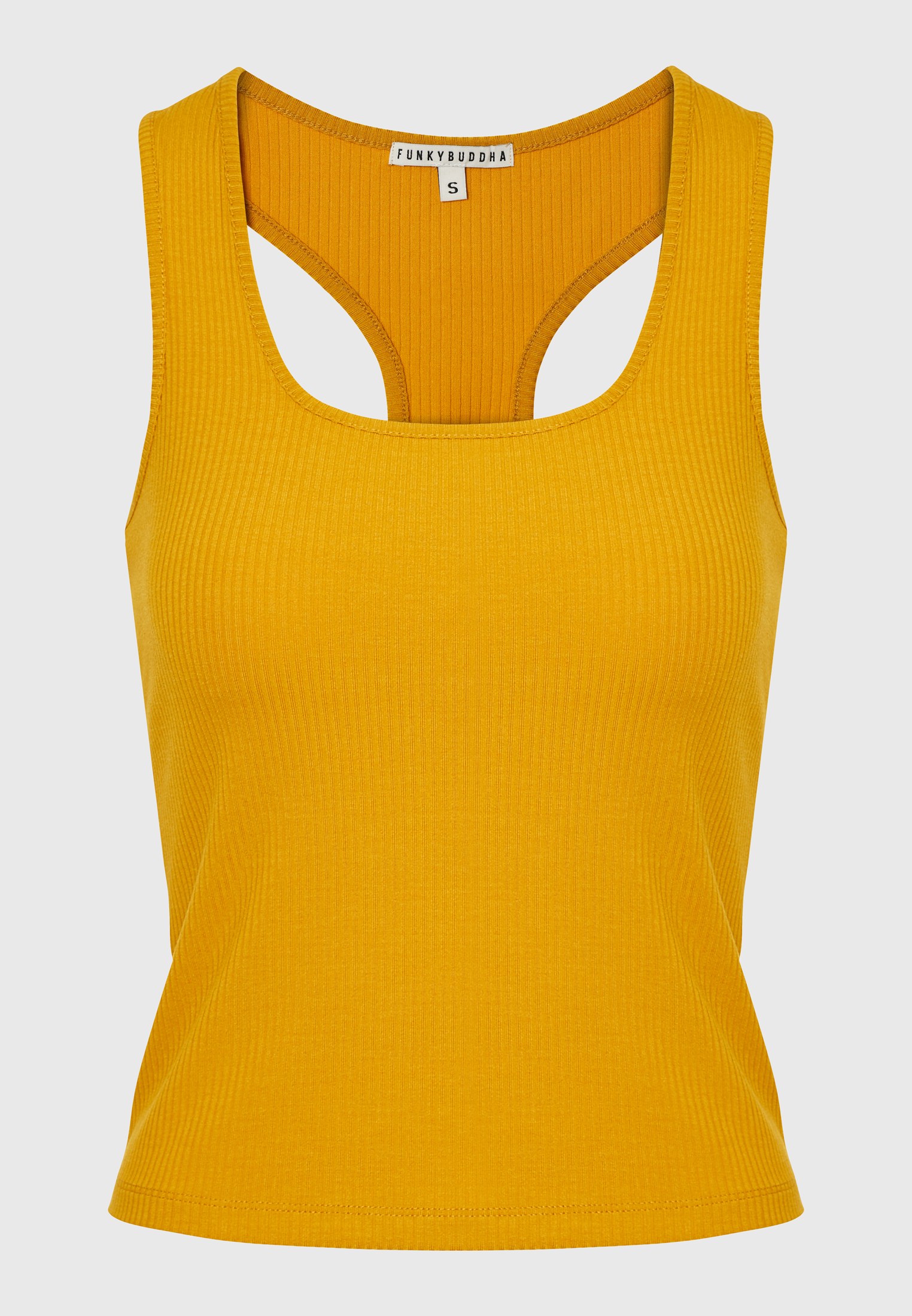 Tank top σε rib ύφανση φωτογραφία