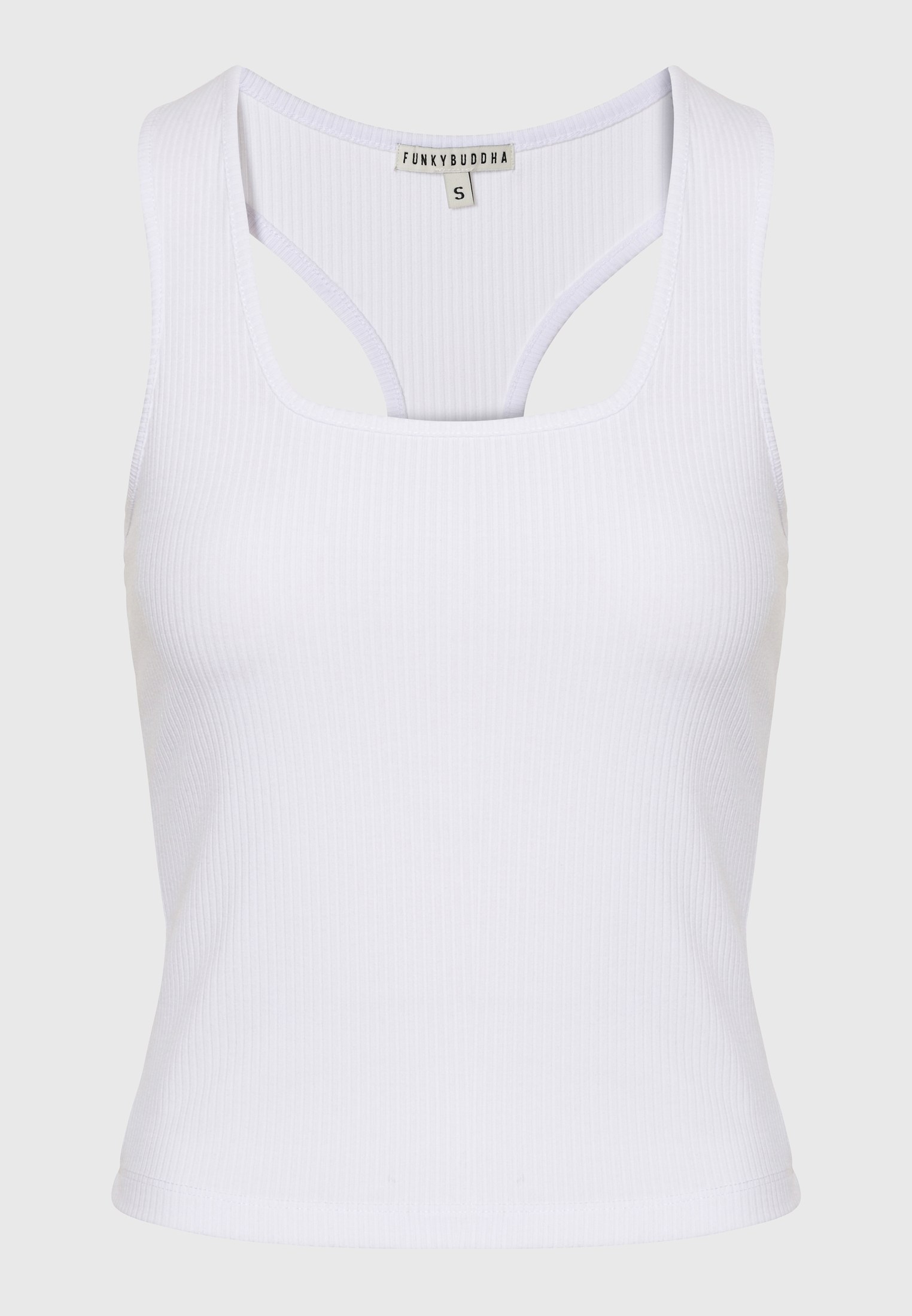 Tank top σε rib ύφανση φωτογραφία