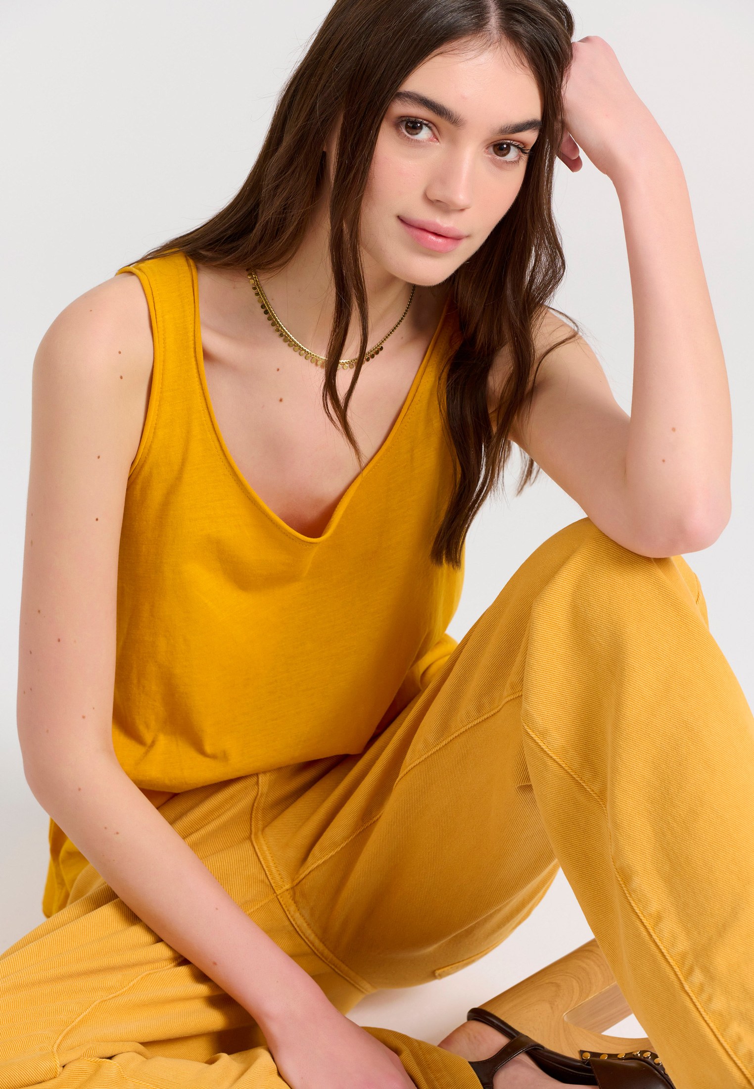 Women's T-Shirts Funky Buddha Yellow