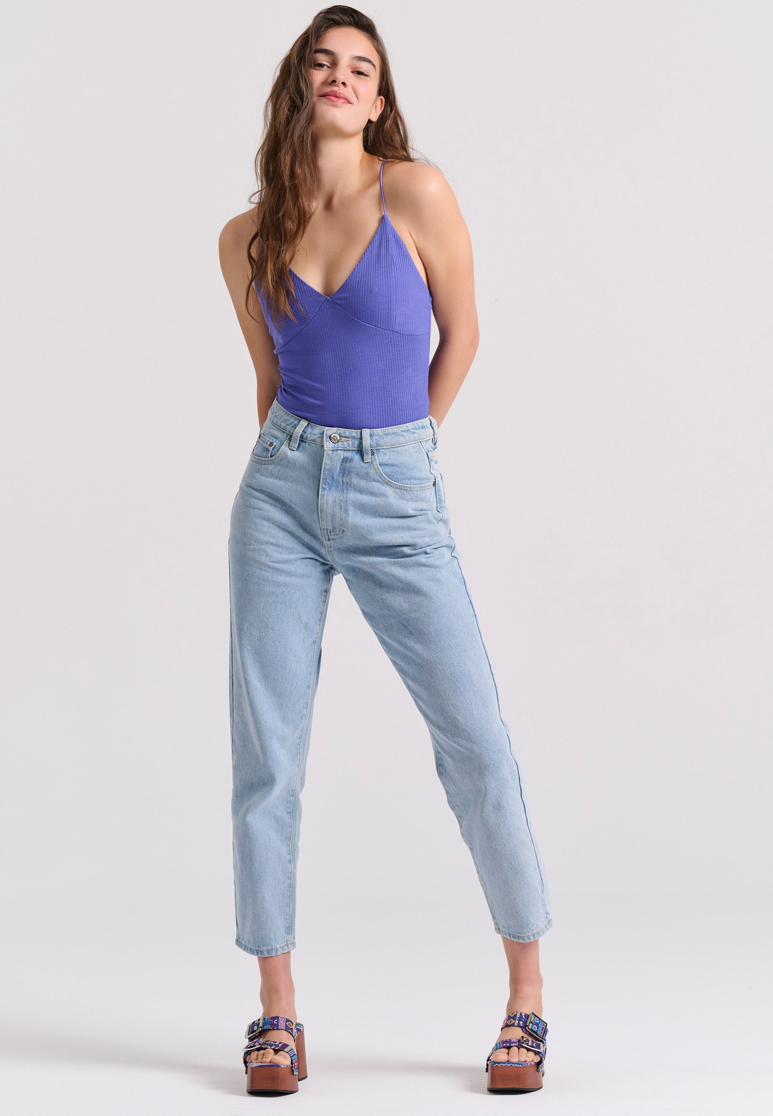 Women's Bodysuits Funky Buddha Blue