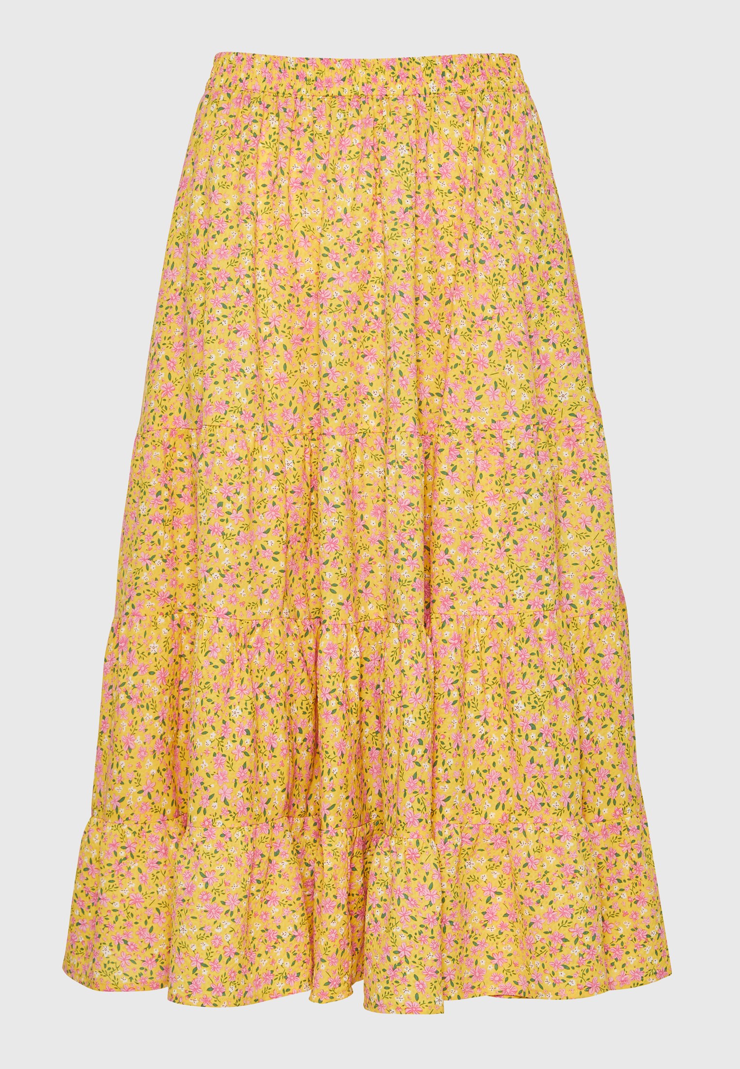 Women's Midi Skirts Funky Buddha Yellow