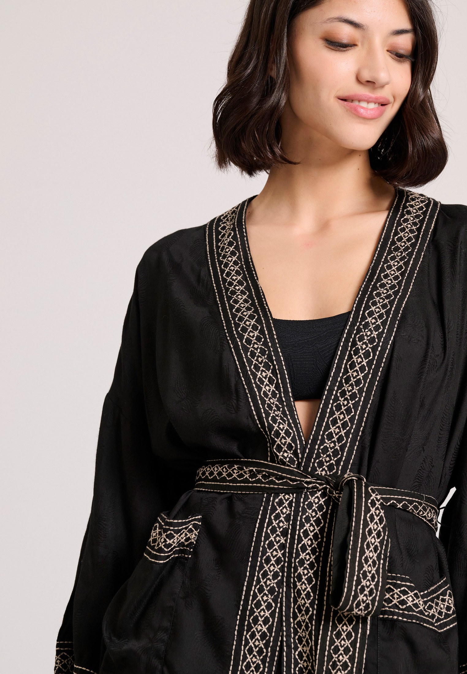 Women's Kimonos Funky Buddha Black