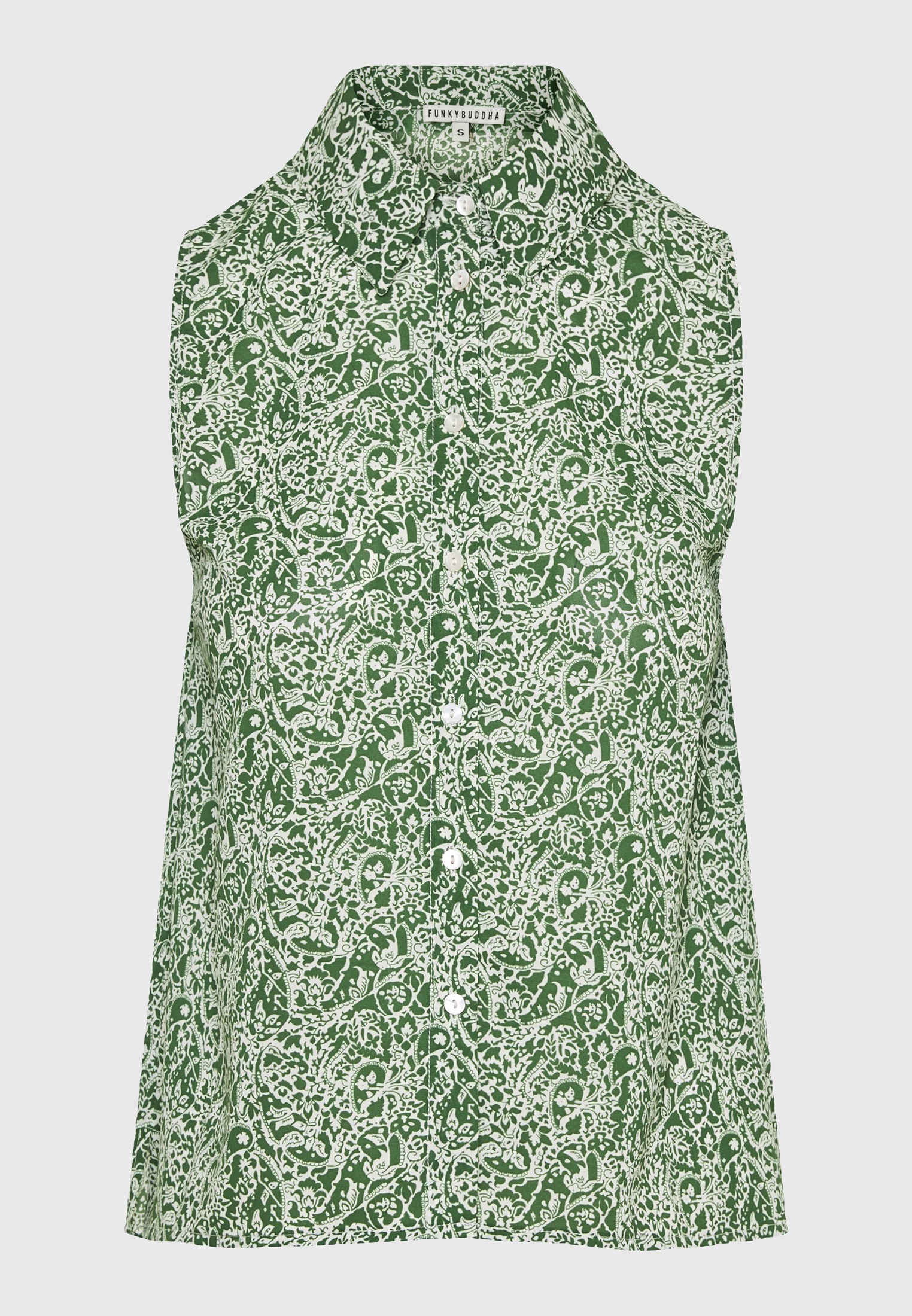 Women's Shirts Funky Buddha Green