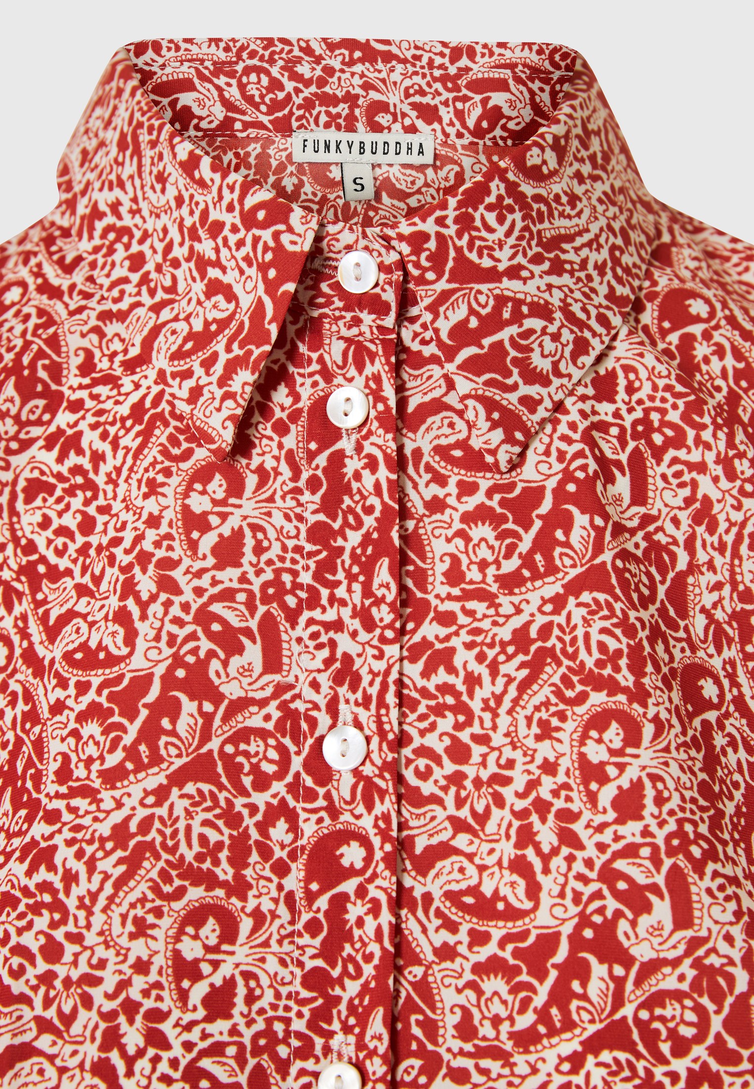 Women's Shirts Funky Buddha Red
