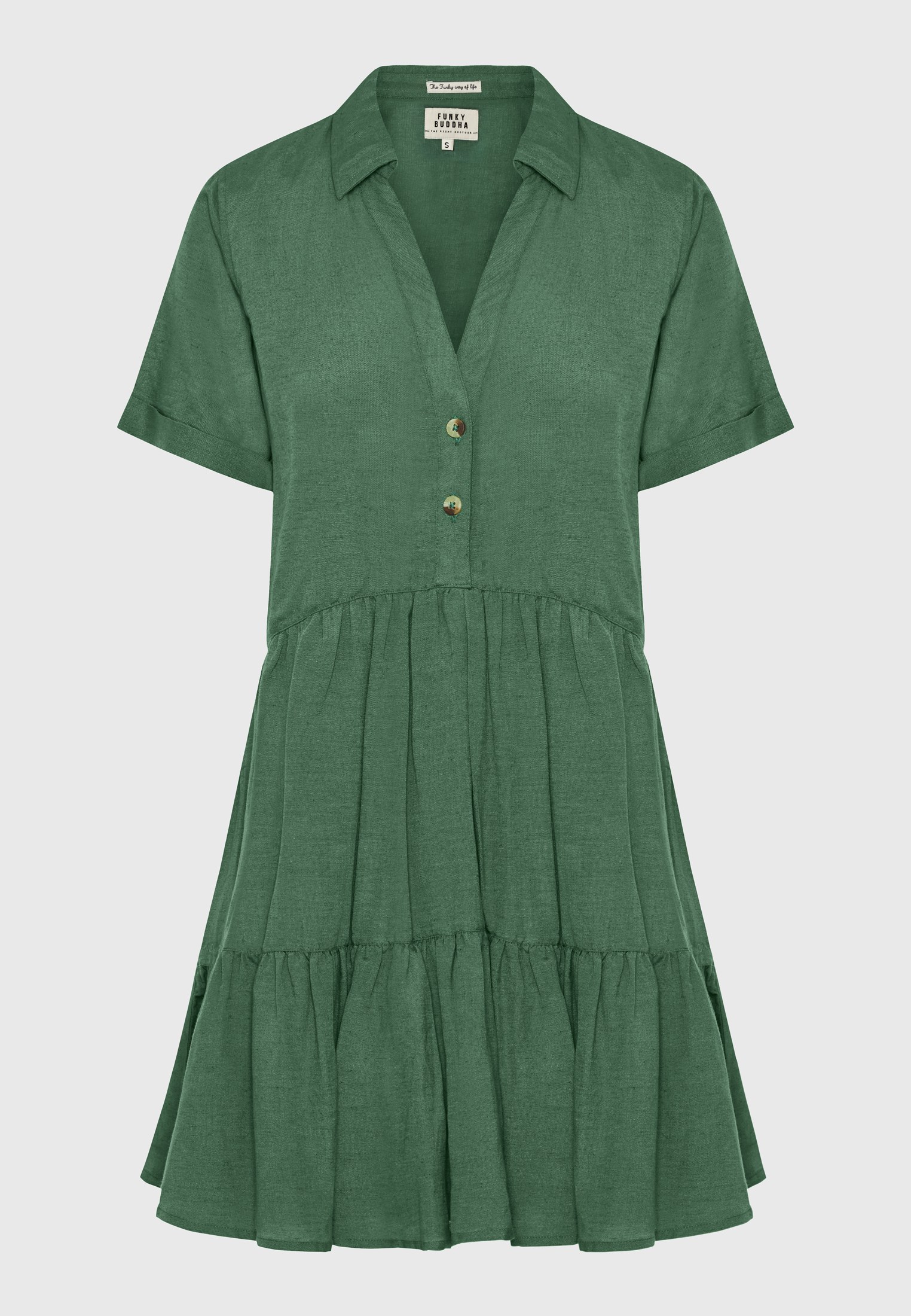 Women's Dresses Funky Buddha Green