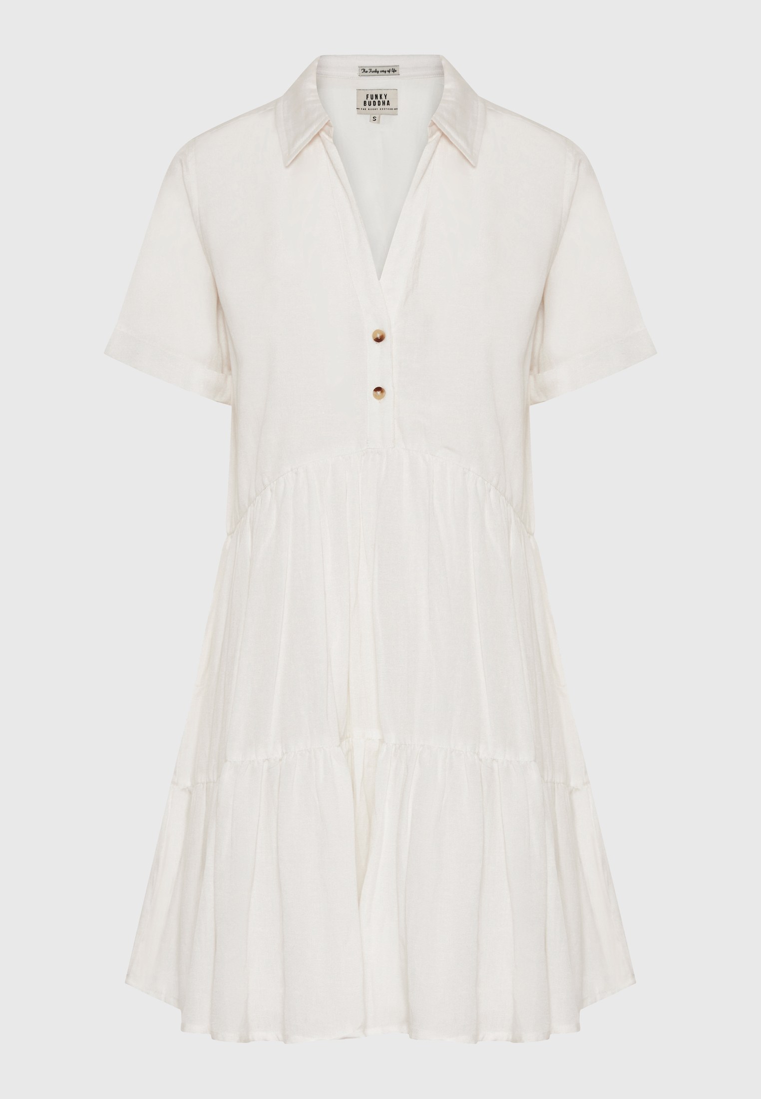 Women's Dresses Funky Buddha White