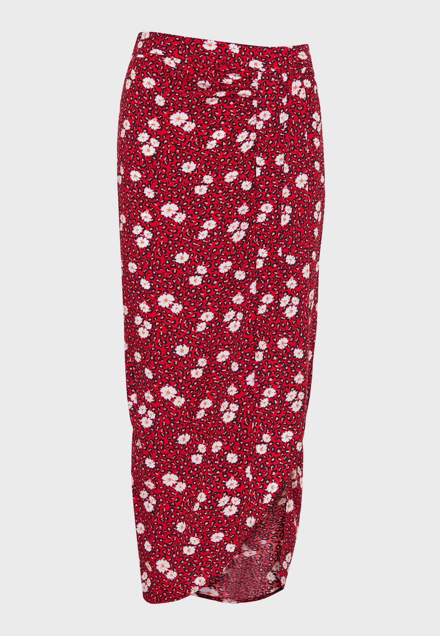 Women's Midi Skirts Funky Buddha Red