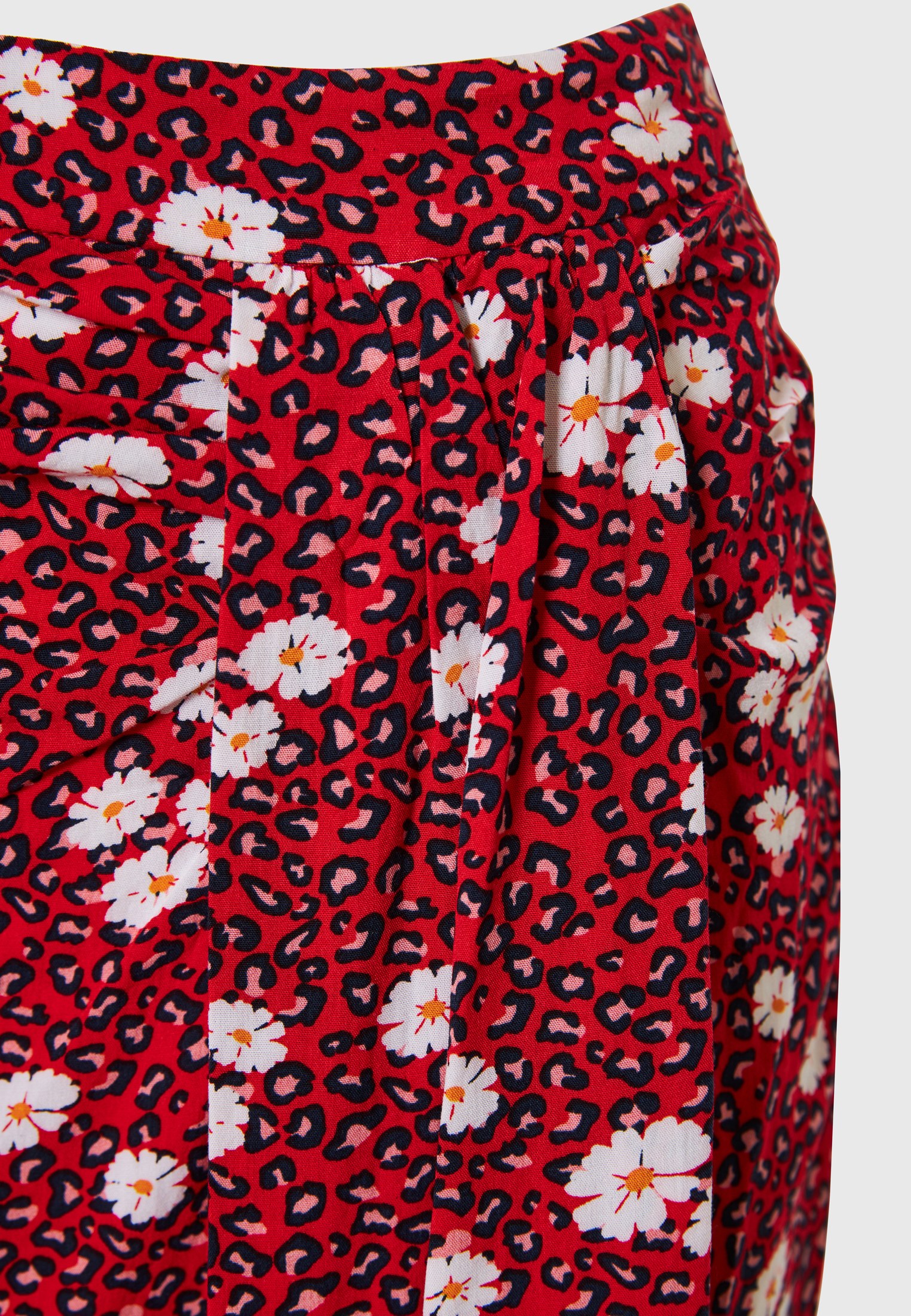 Women's Midi Skirts Funky Buddha Red