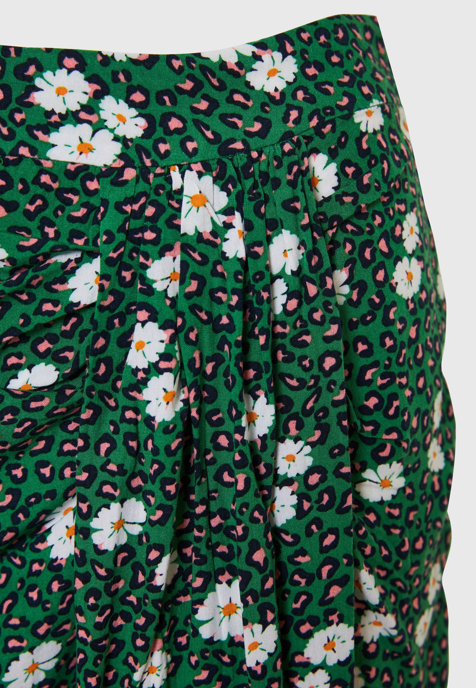 Women's Midi Skirts Funky Buddha Green