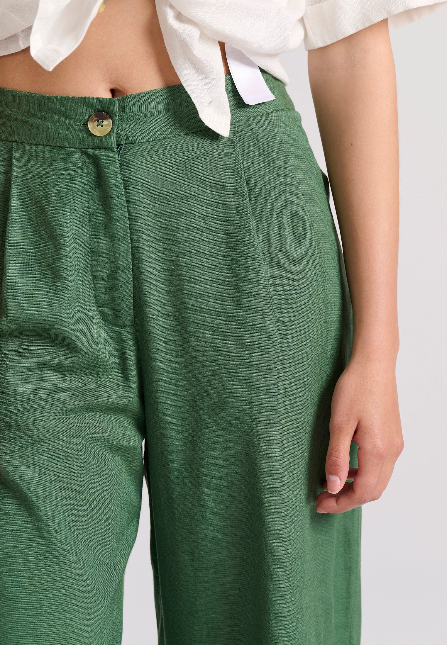 Women's Trousers Funky Buddha Green