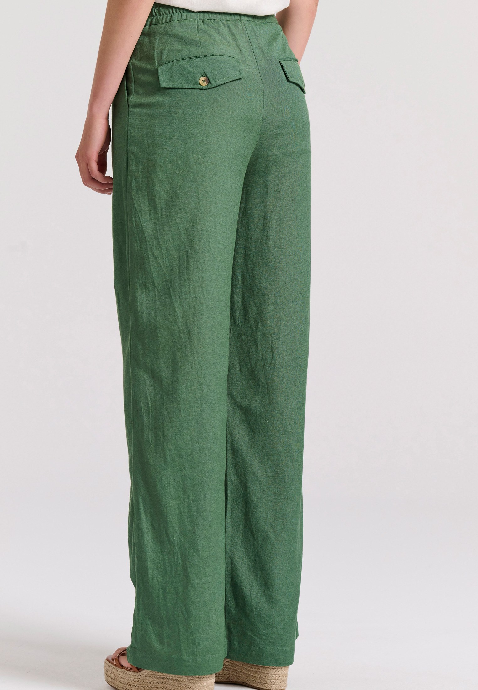 Women's Trousers Funky Buddha Green