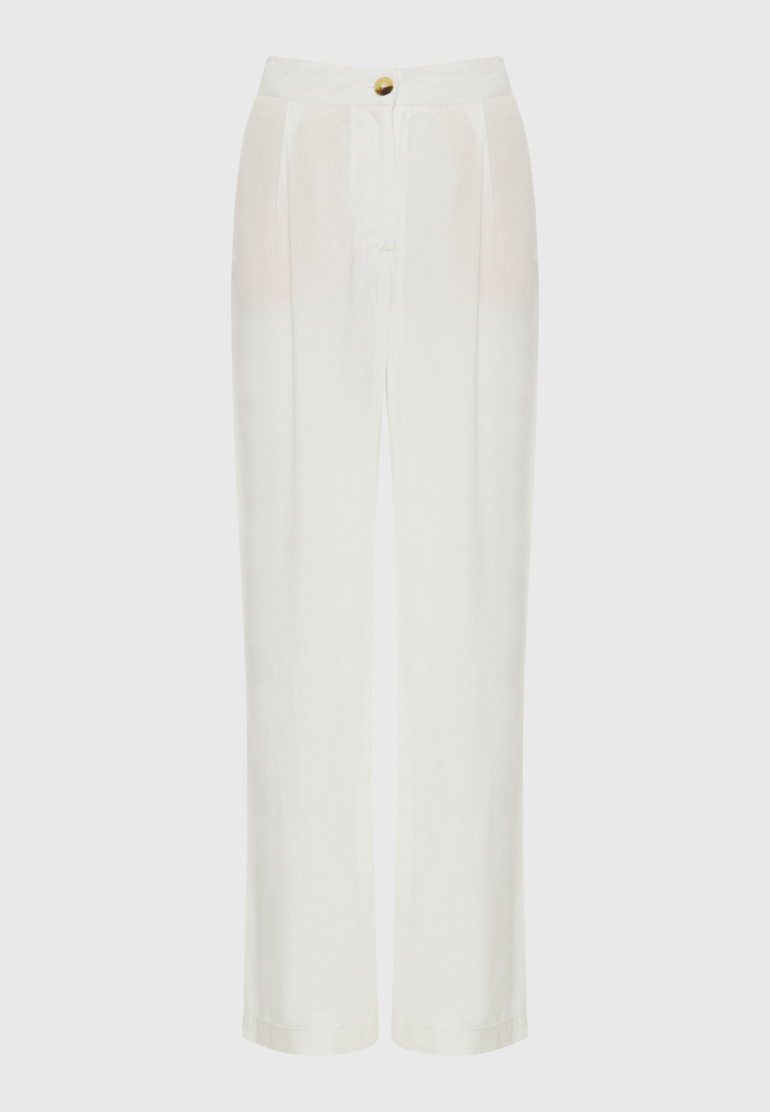 Women's Trousers Funky Buddha White