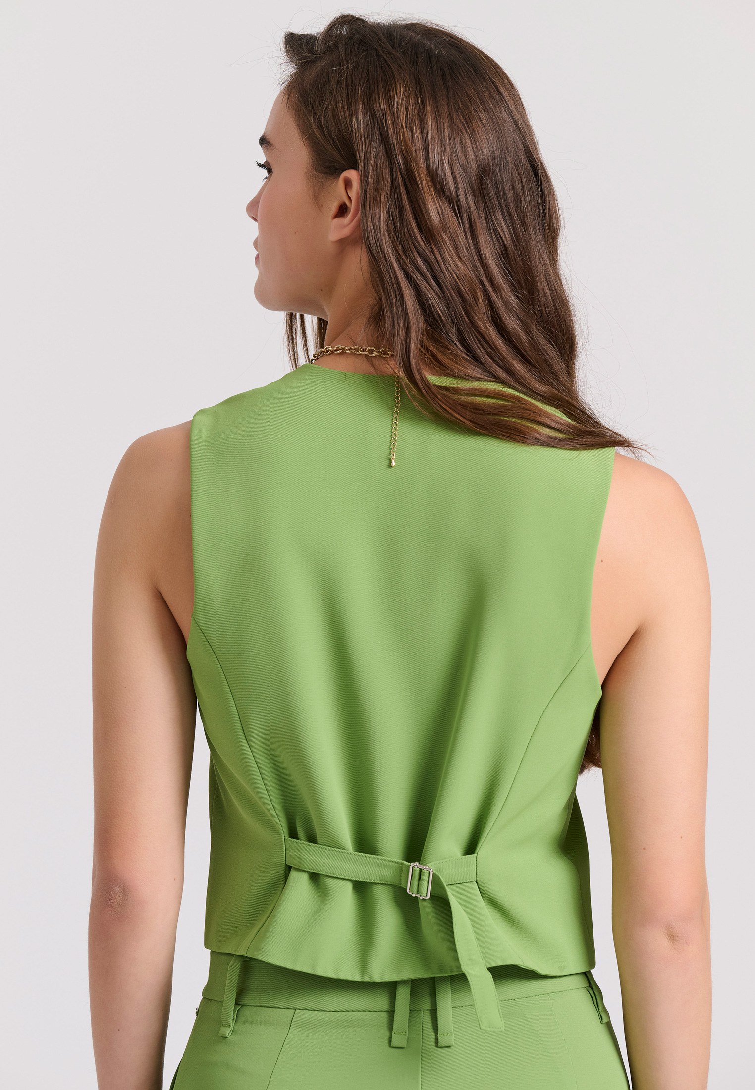 Women's Sleeveless Tops Funky Buddha Green