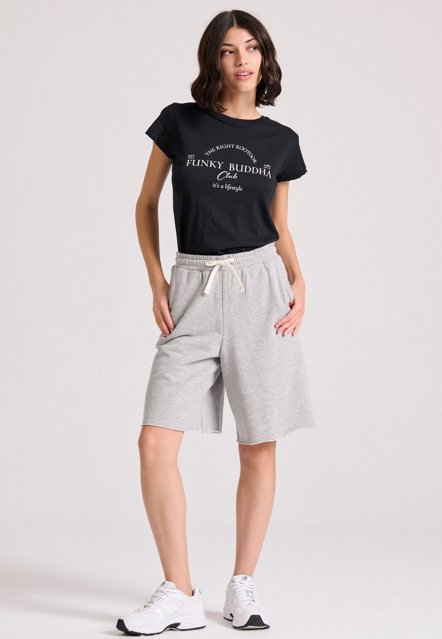 Women's Shorts Funky Buddha Gray