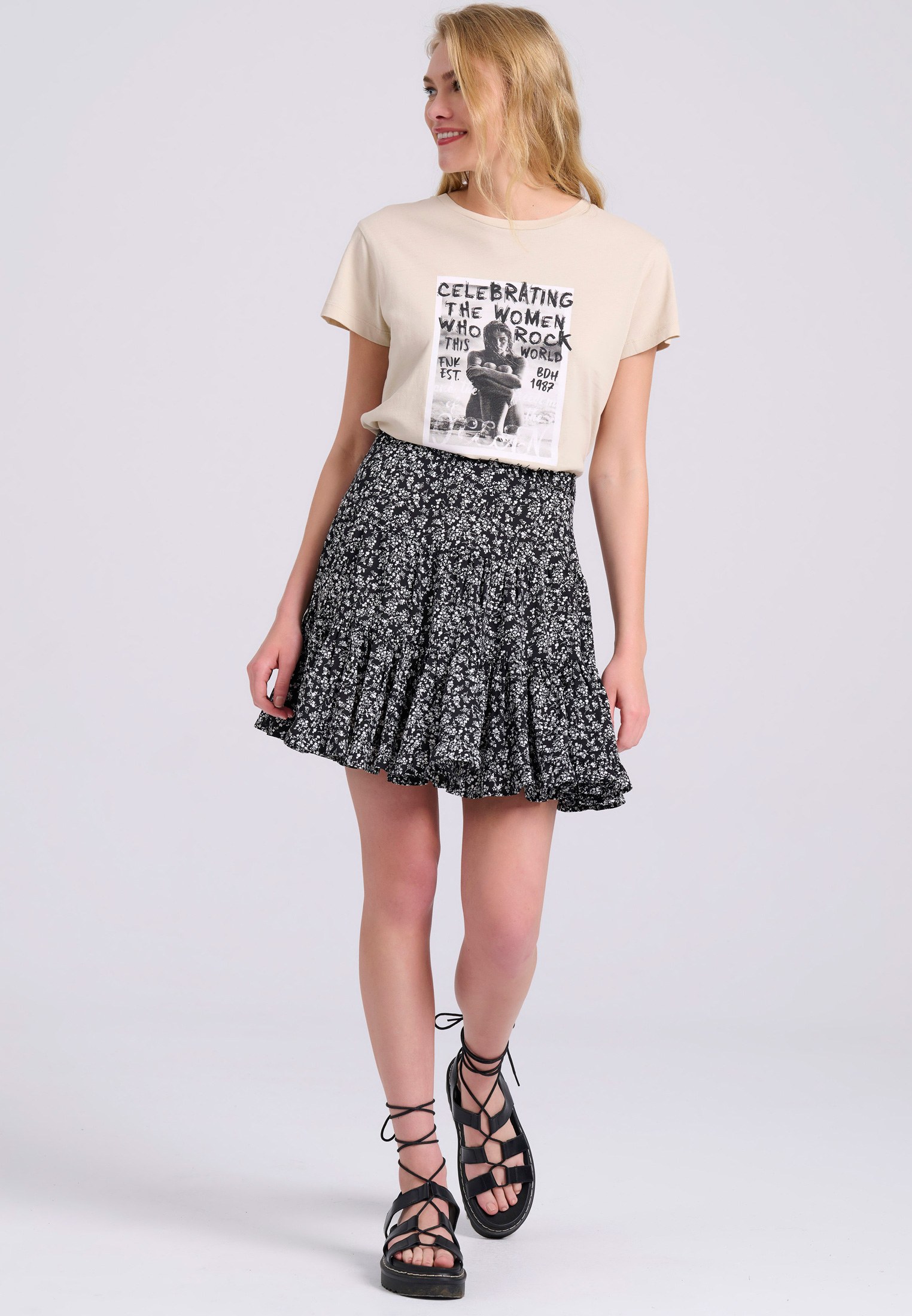 Women's Mini Skirts Funky Buddha Black