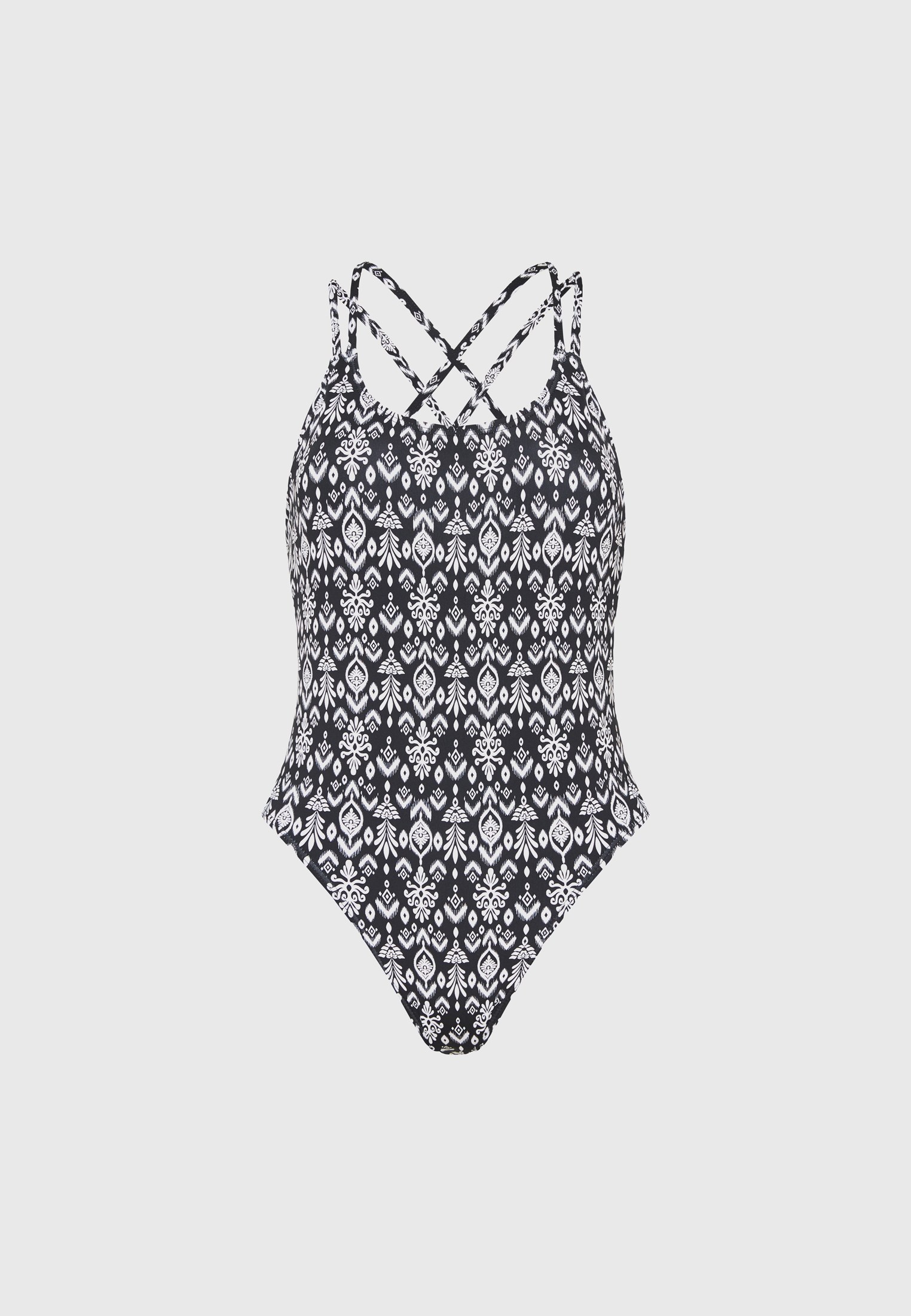 Εμπριμέ ολόσωμο μαγιό με ανοιχτή πλάτη φωτογραφία