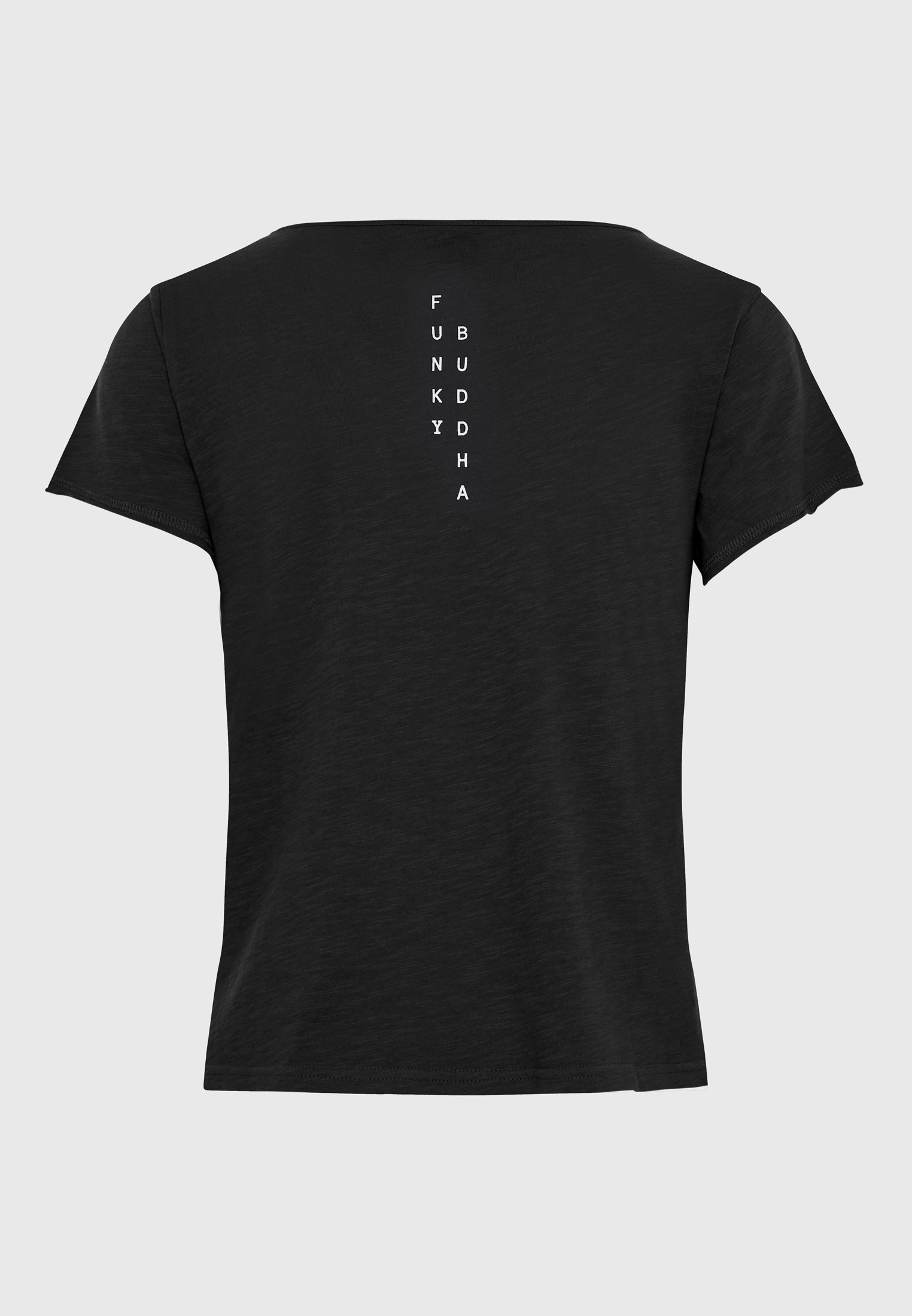 Γυναικείο t-shirt με Funky Buddha τύπωμα στην πλάτη φωτογραφία