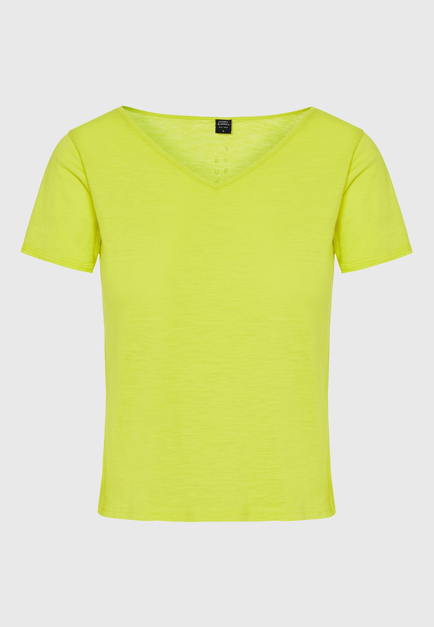 Γυναικείο t-shirt με Funky Buddha τύπωμα στην πλάτη φωτογραφία