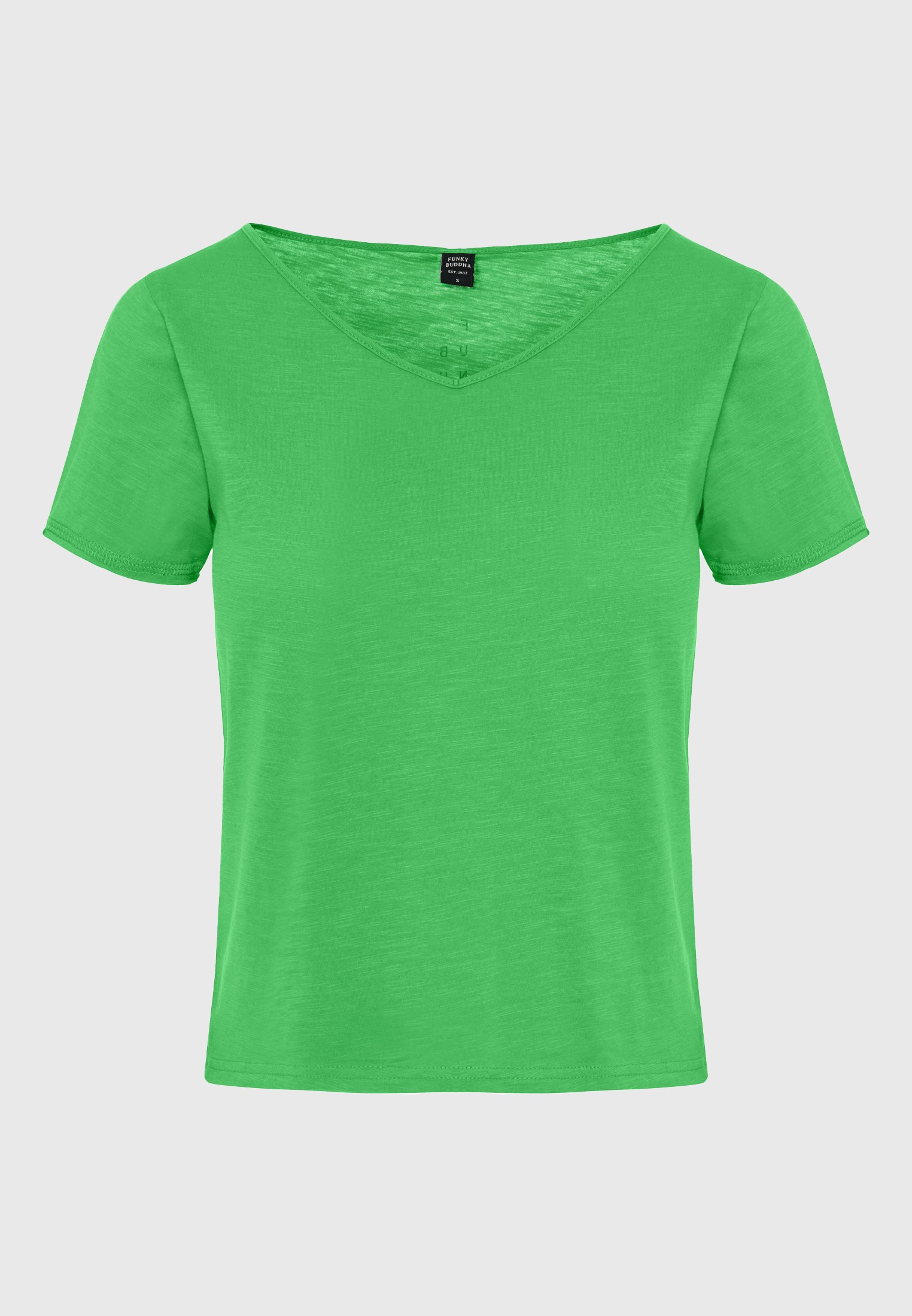 Γυναικείο t-shirt με Funky Buddha τύπωμα στην πλάτη φωτογραφία