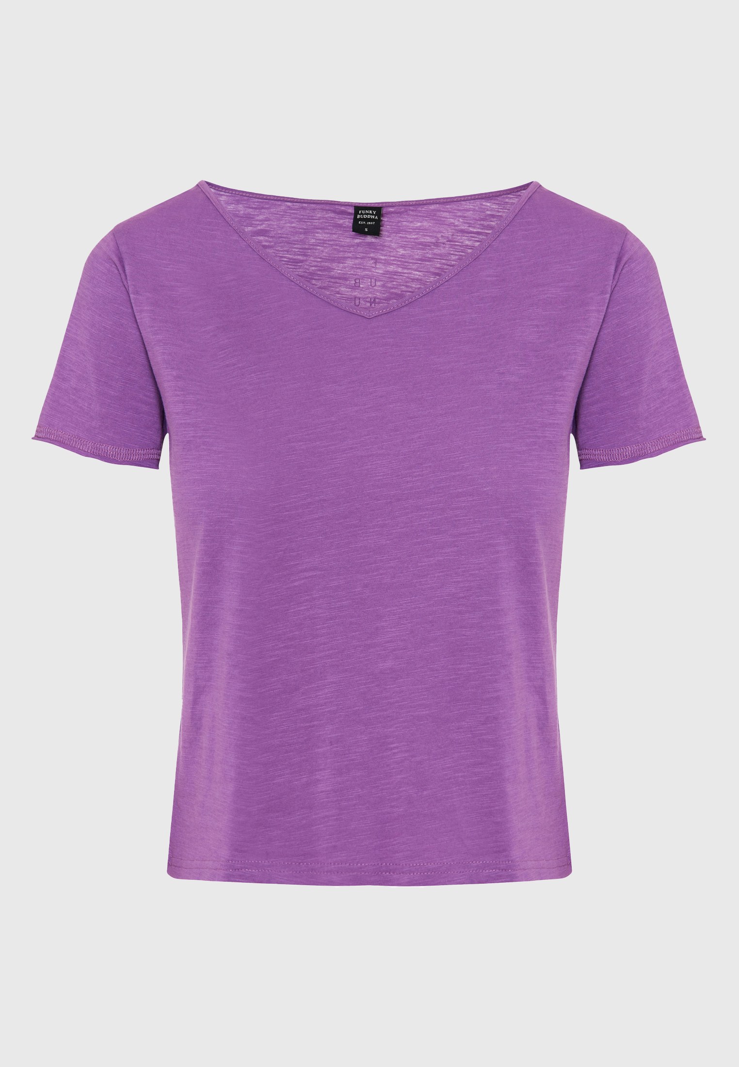 Γυναικείο t-shirt με Funky Buddha τύπωμα στην πλάτη φωτογραφία