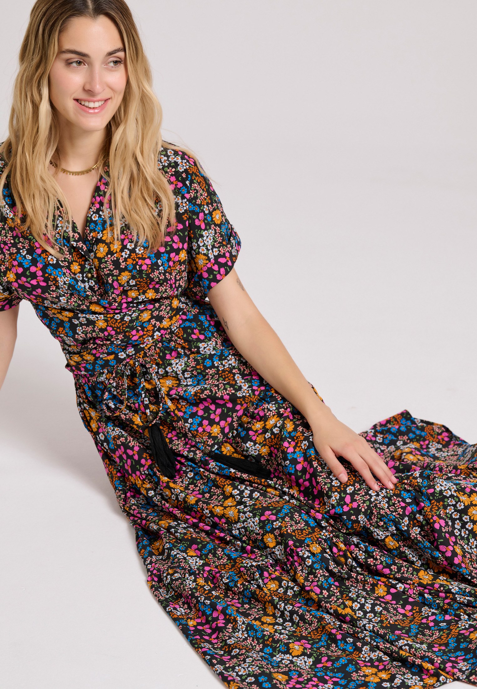 Women's Midi Skirts Funky Buddha Black