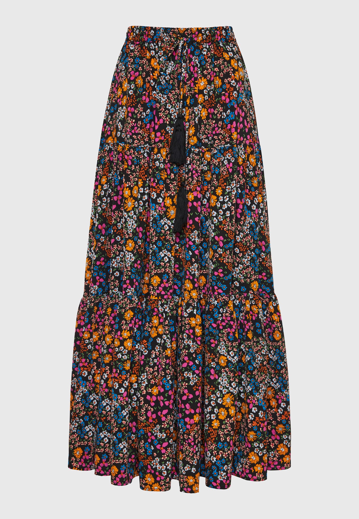 Women's Midi Skirts Funky Buddha Black