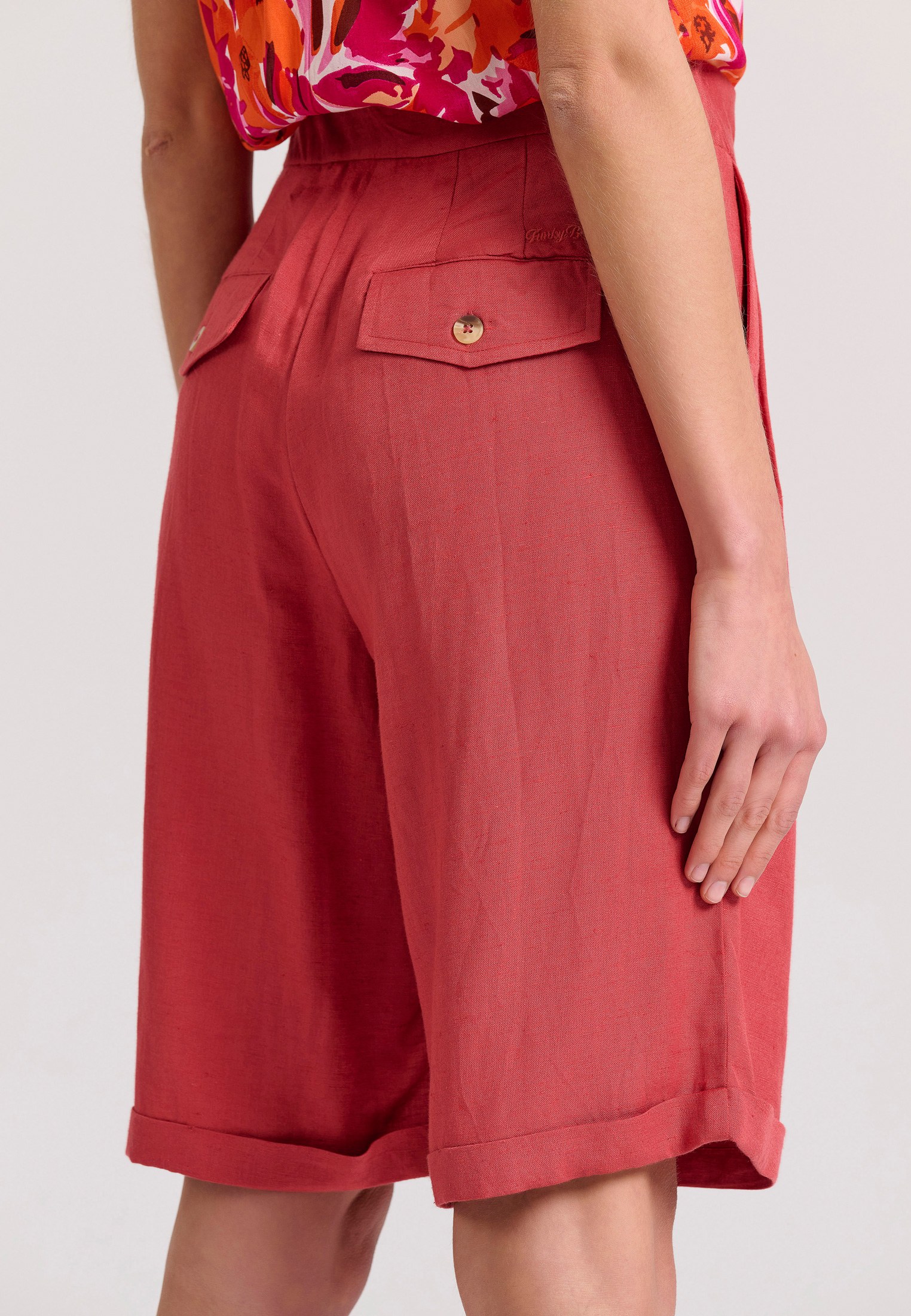 Women's Shorts Funky Buddha Red