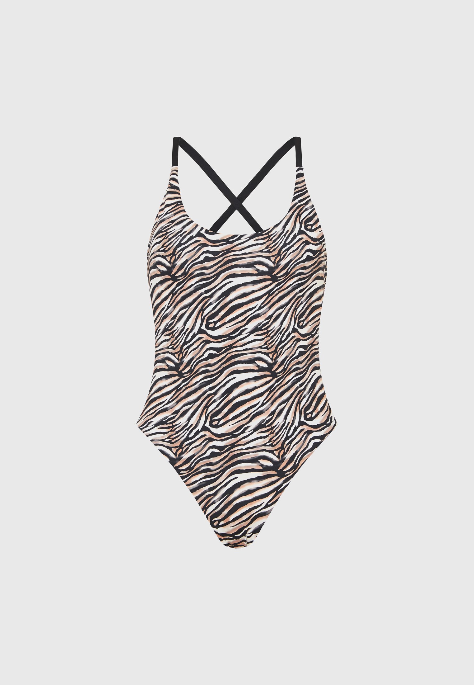 Εμπριμέ ολόσωμο μαγιό με ανοιχτή πλάτη φωτογραφία