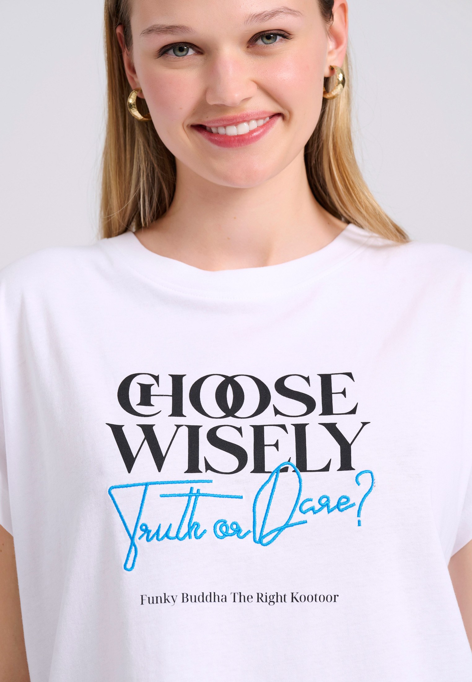 Women's T-Shirts Funky Buddha White