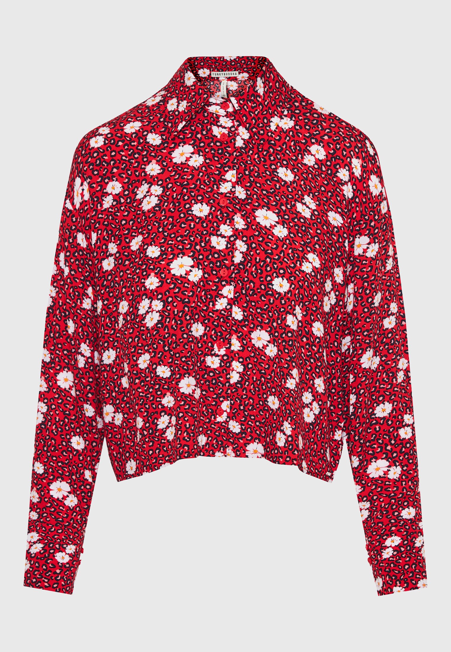 Women's Shirts Funky Buddha Red