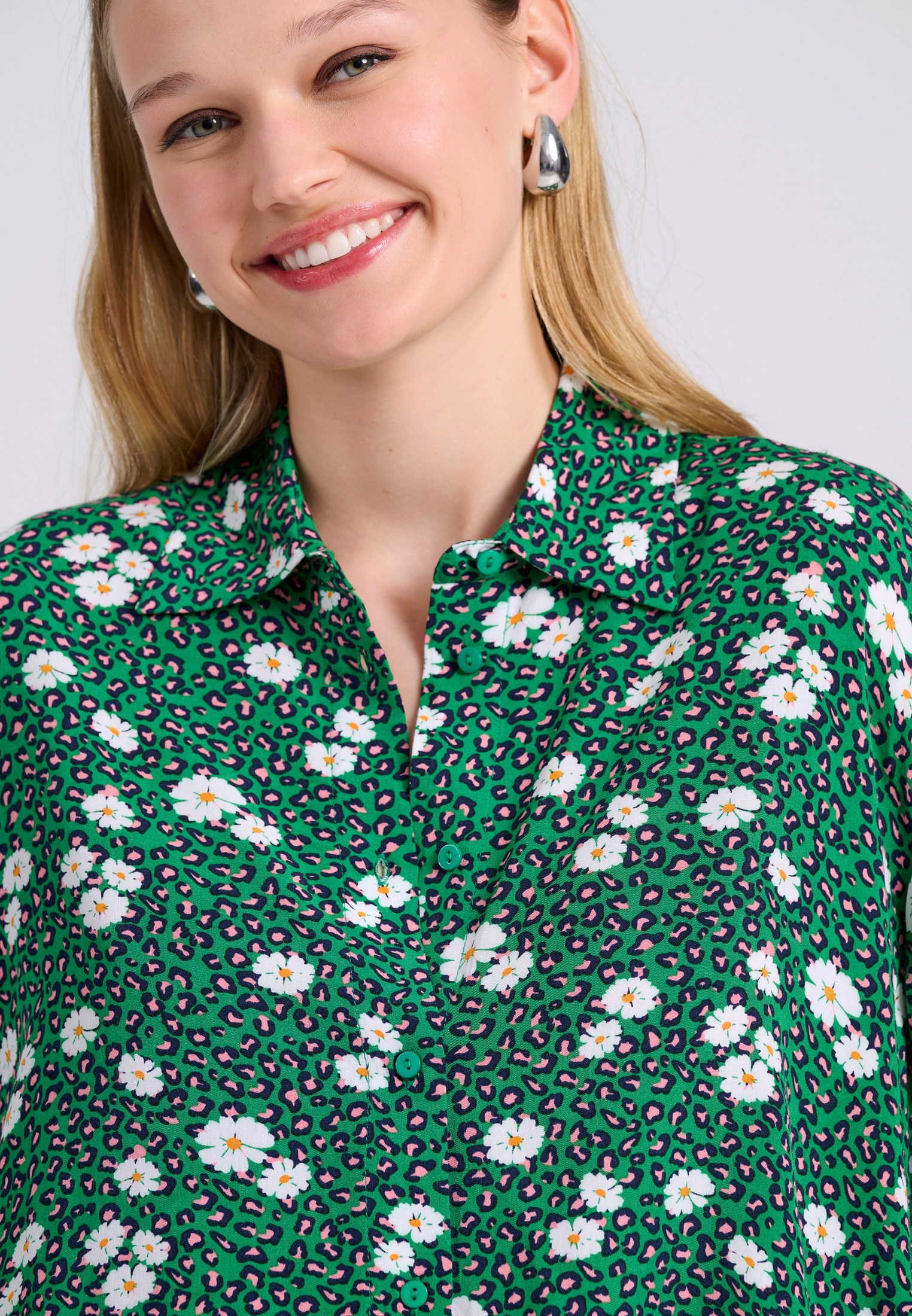 Women's Shirts Funky Buddha Green