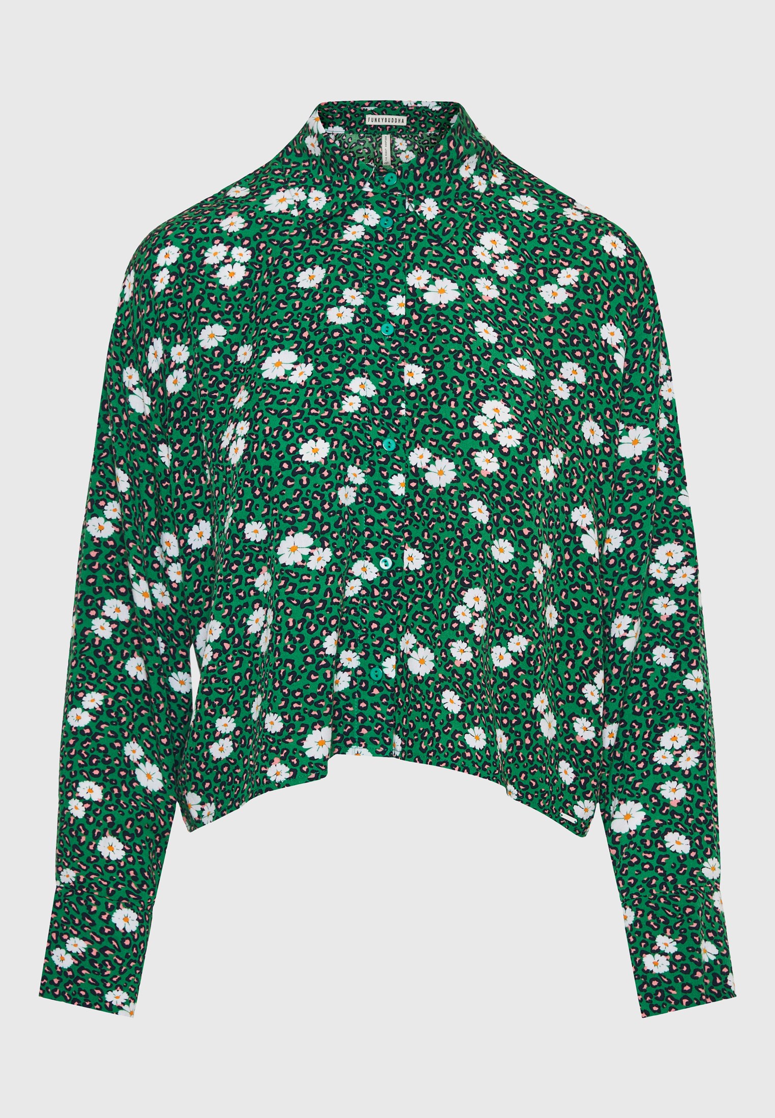 Women's Shirts Funky Buddha Green