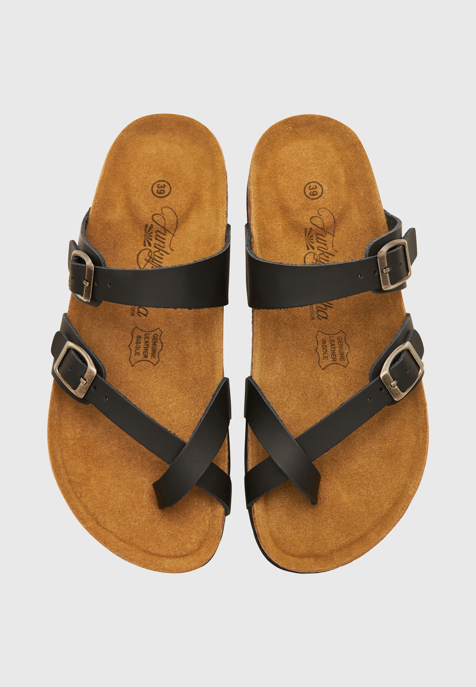 Γυναικεία δερμάτινα σανδάλια