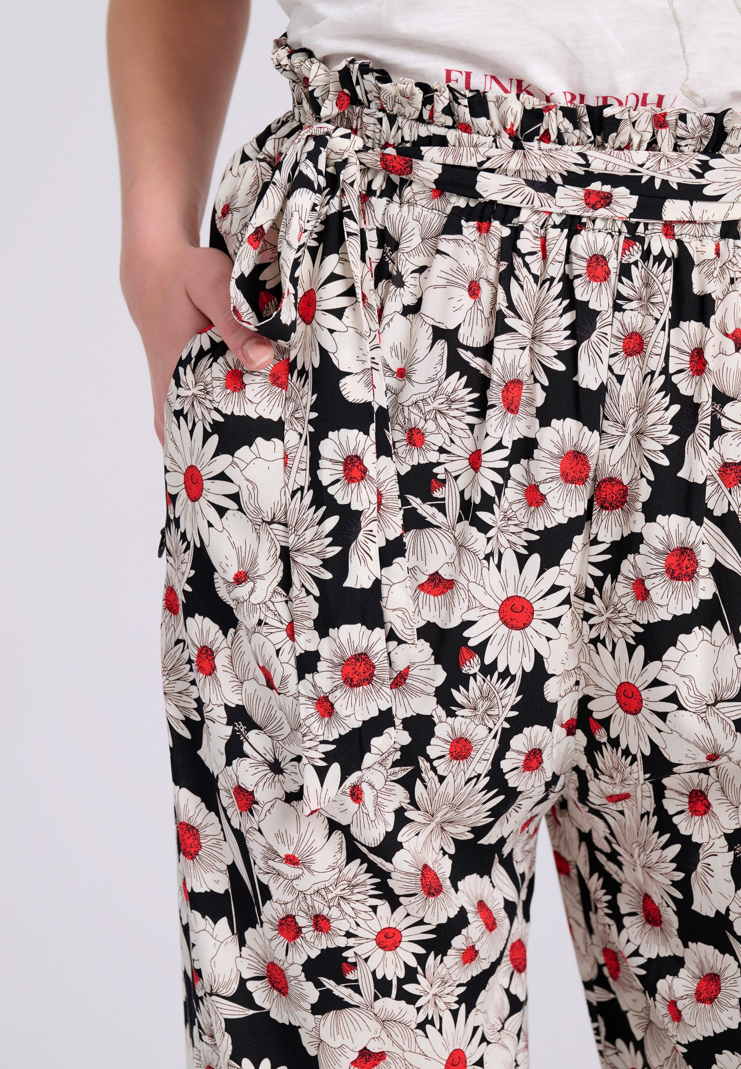 Women's Trousers Funky Buddha Black