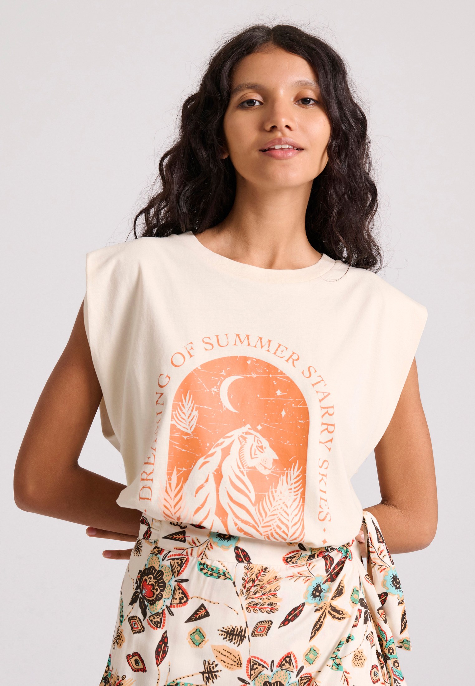 Women's T-Shirts Funky Buddha White