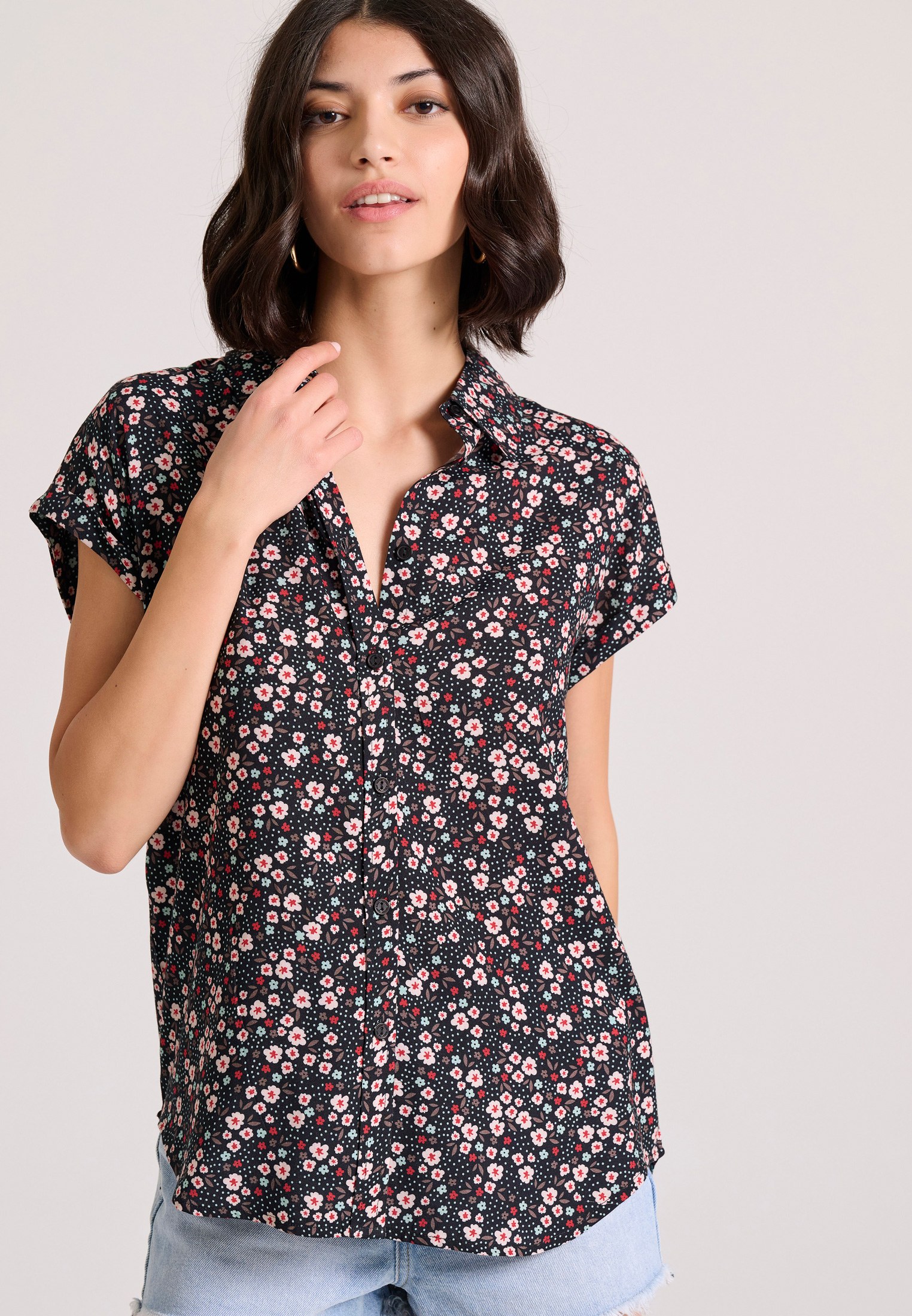 Women's Shirts Funky Buddha Black