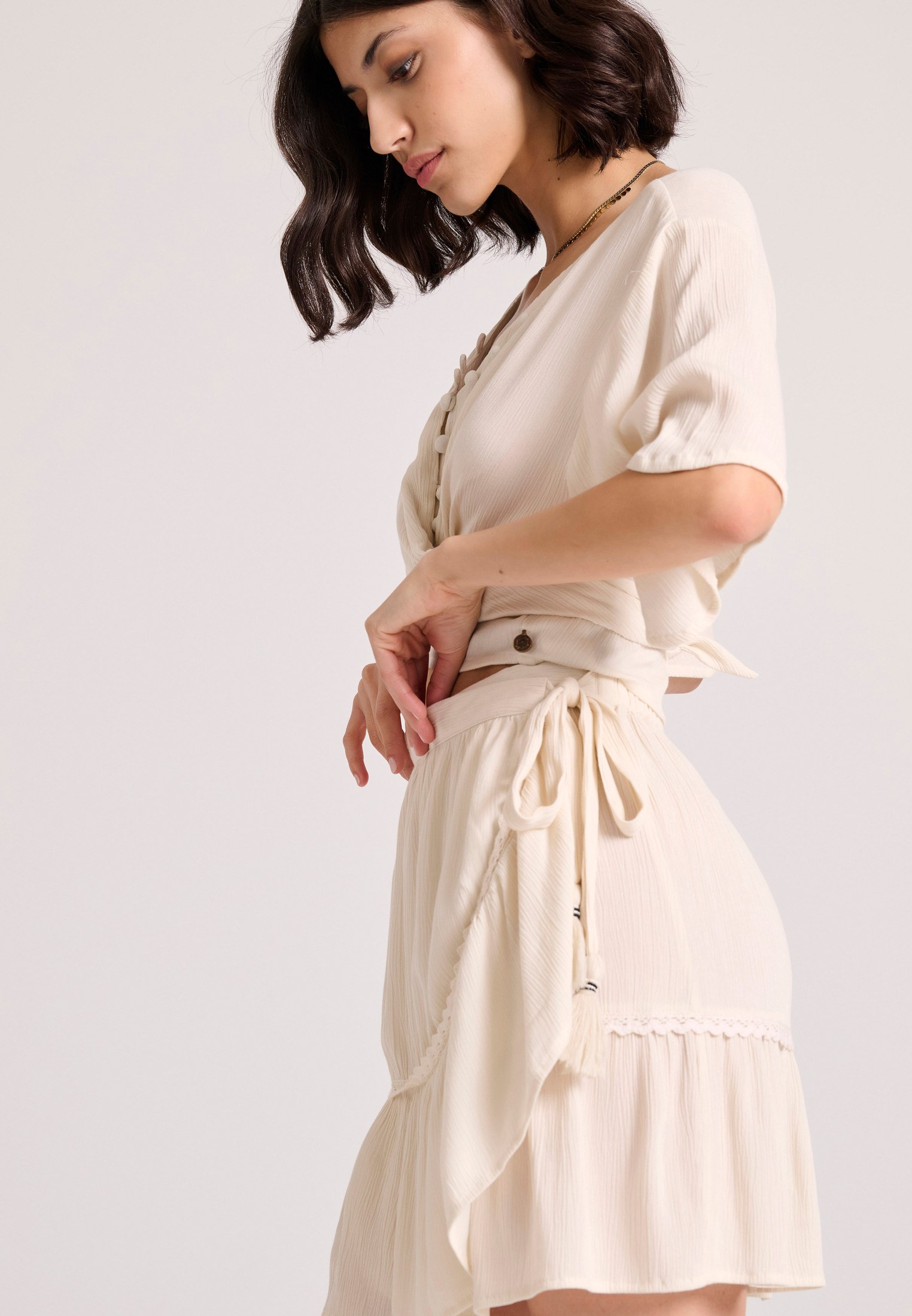 Women's Mini Skirts Funky Buddha White