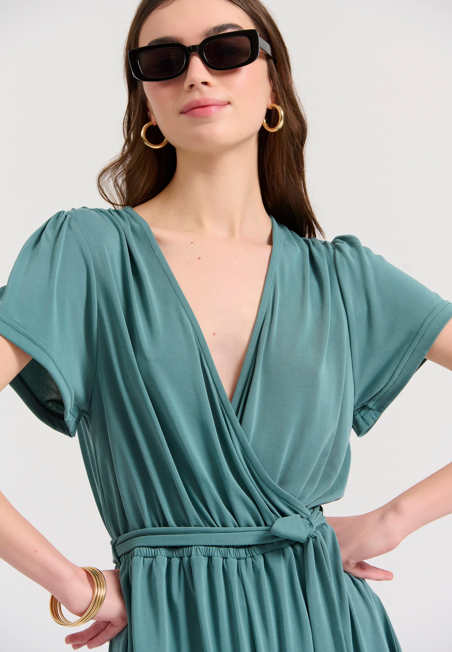 Women's Dresses Funky Buddha Green