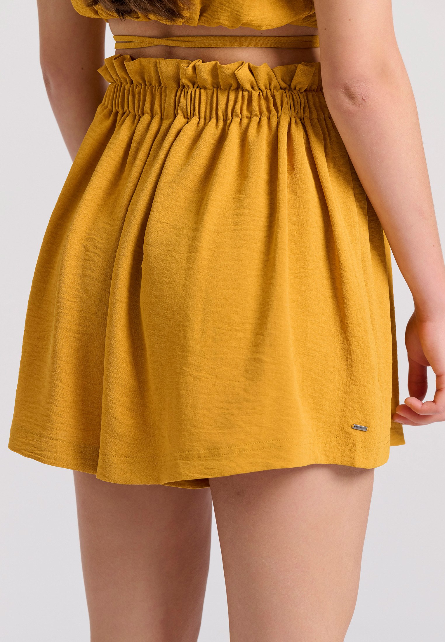 Women's Shorts Funky Buddha Yellow