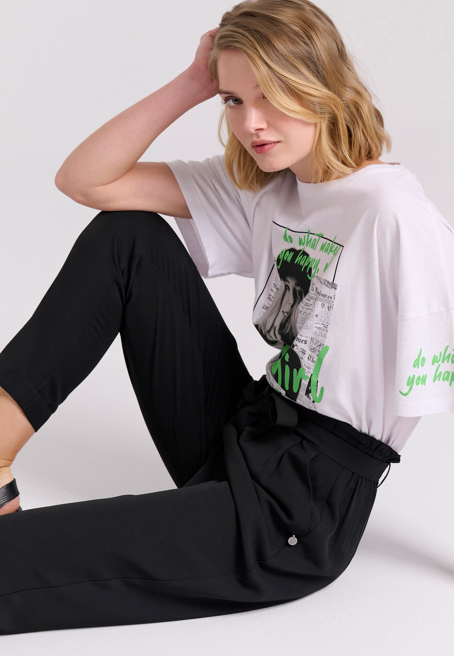 Women's Trousers Funky Buddha Black