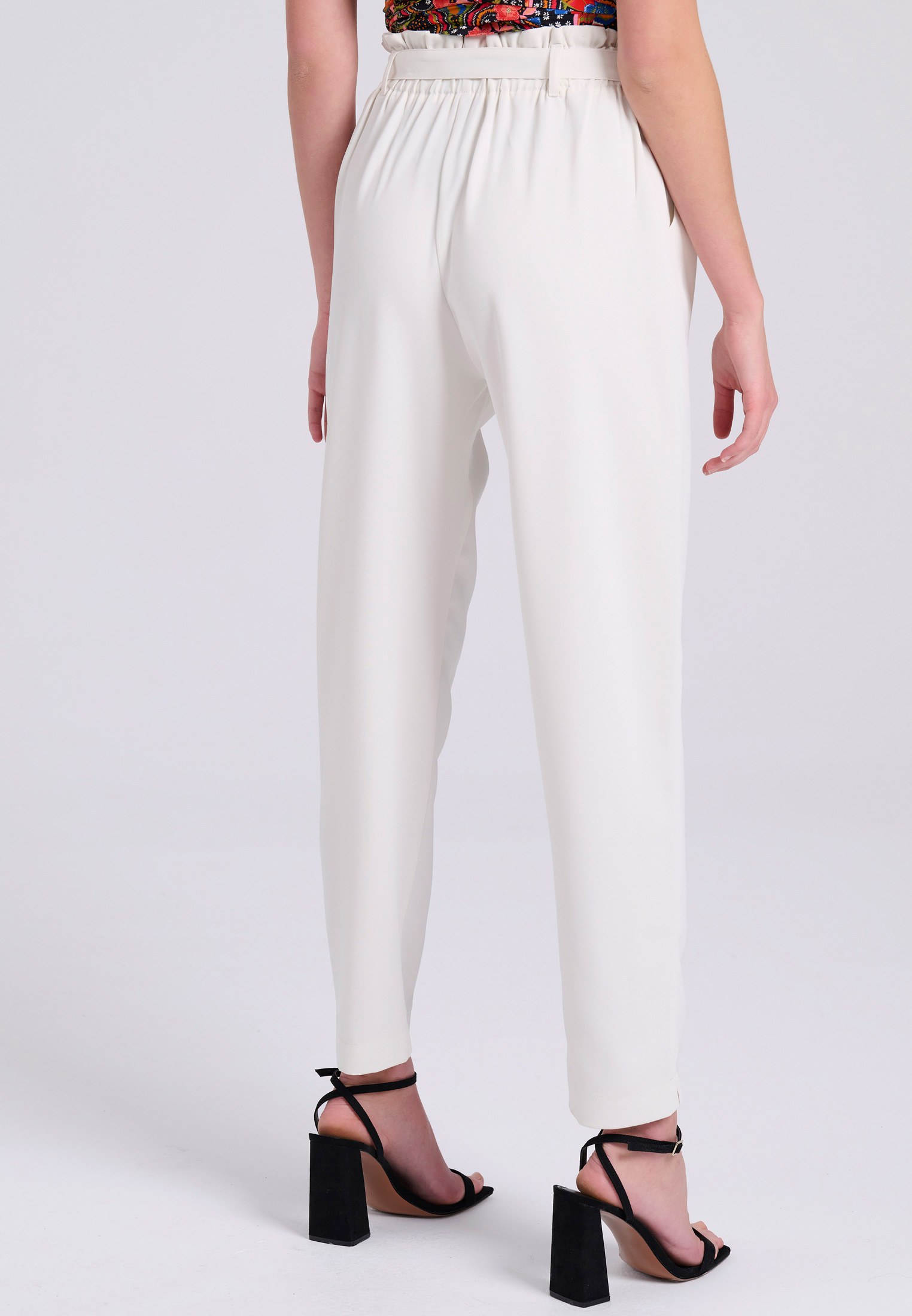 Women's Trousers Funky Buddha White
