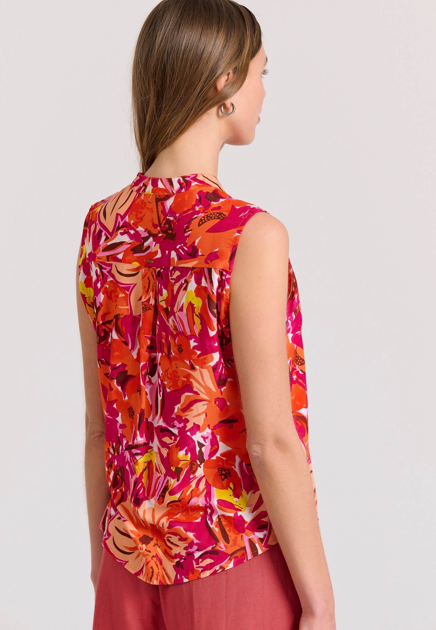 Women's Sleeveless Tops Funky Buddha Multicolor