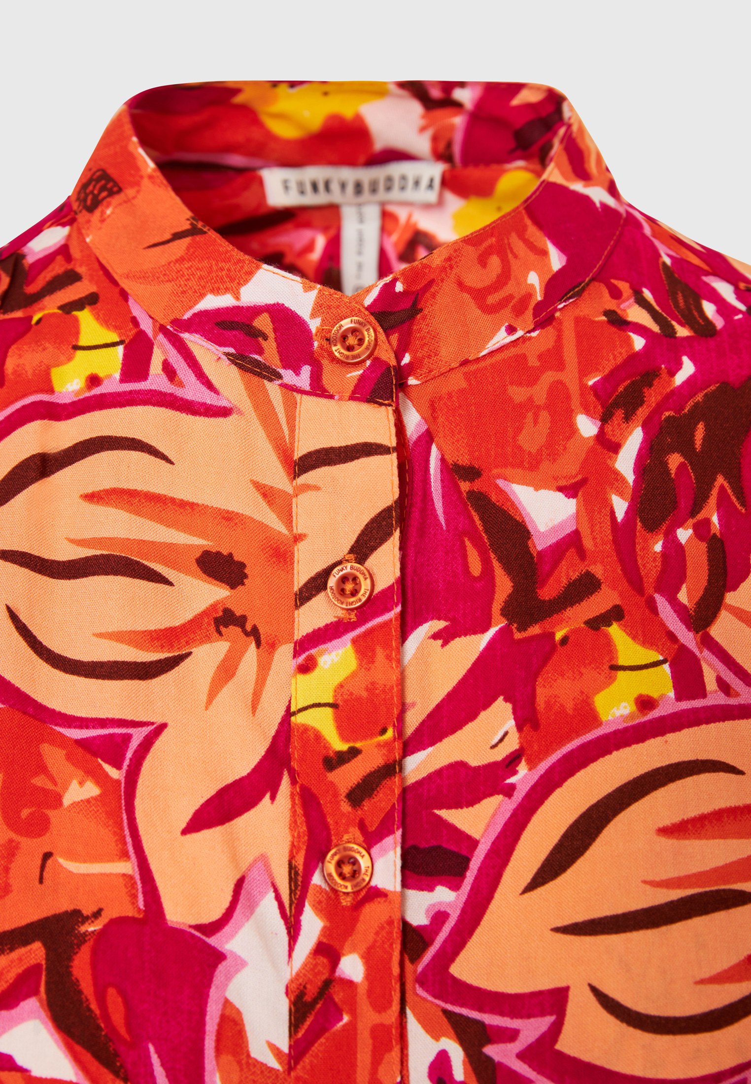 Women's Sleeveless Tops Funky Buddha Multicolor