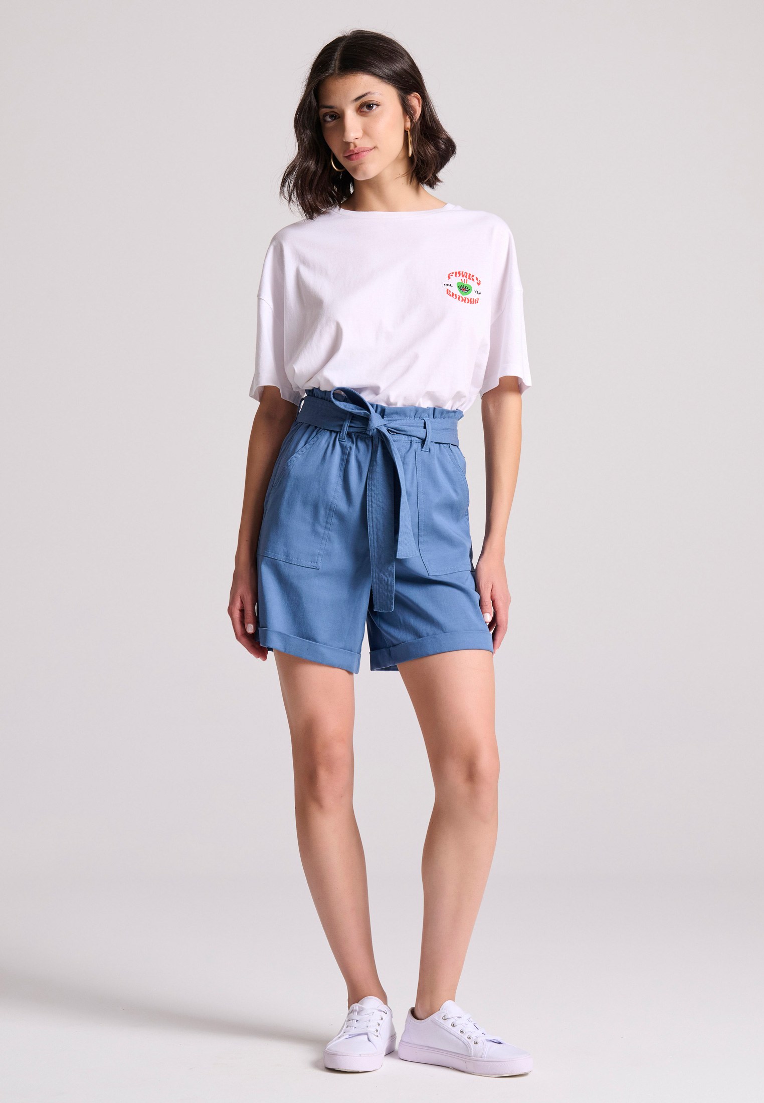 Women's Shorts Funky Buddha Blue