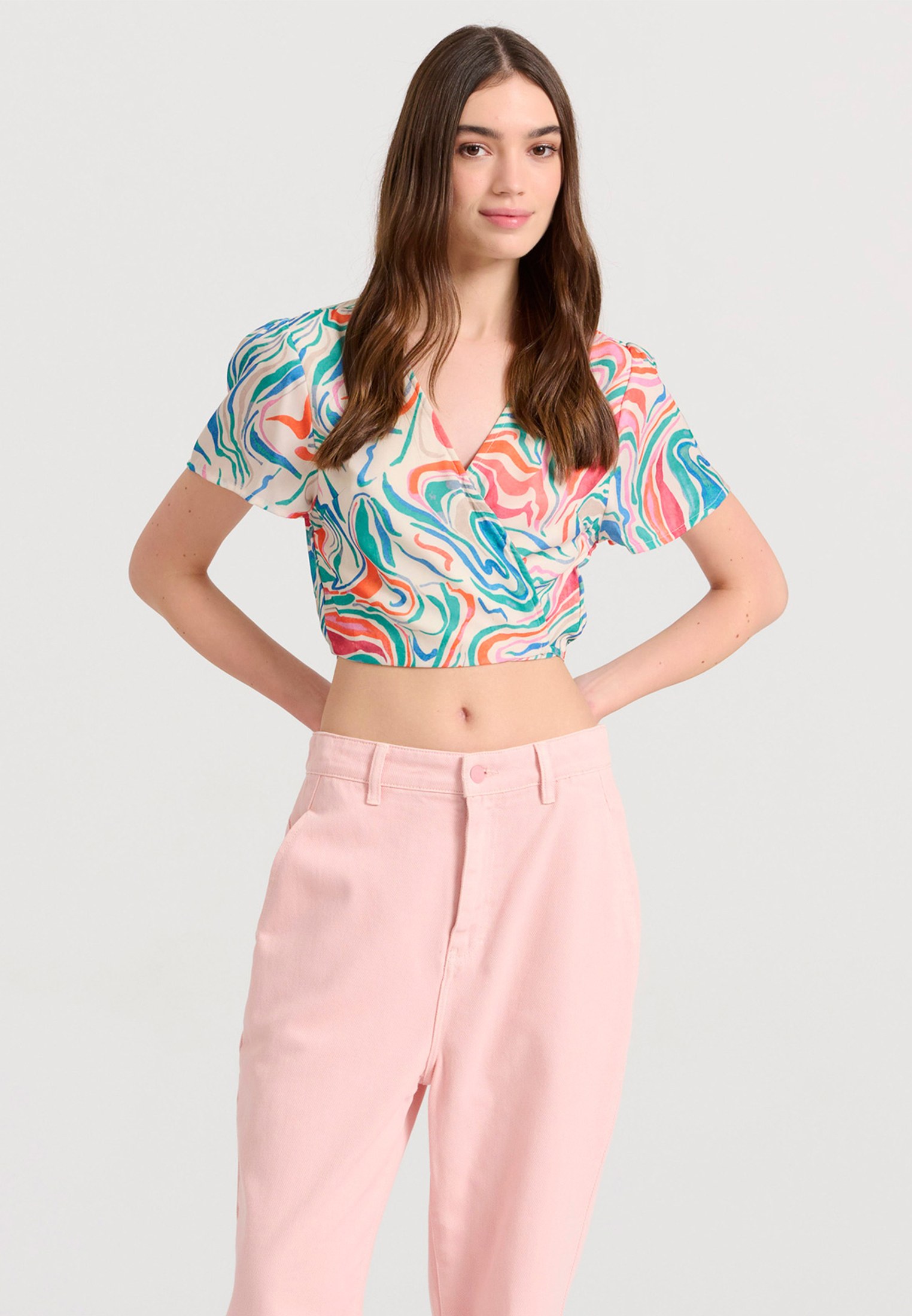 Women's Blouses Funky Buddha Multicolor