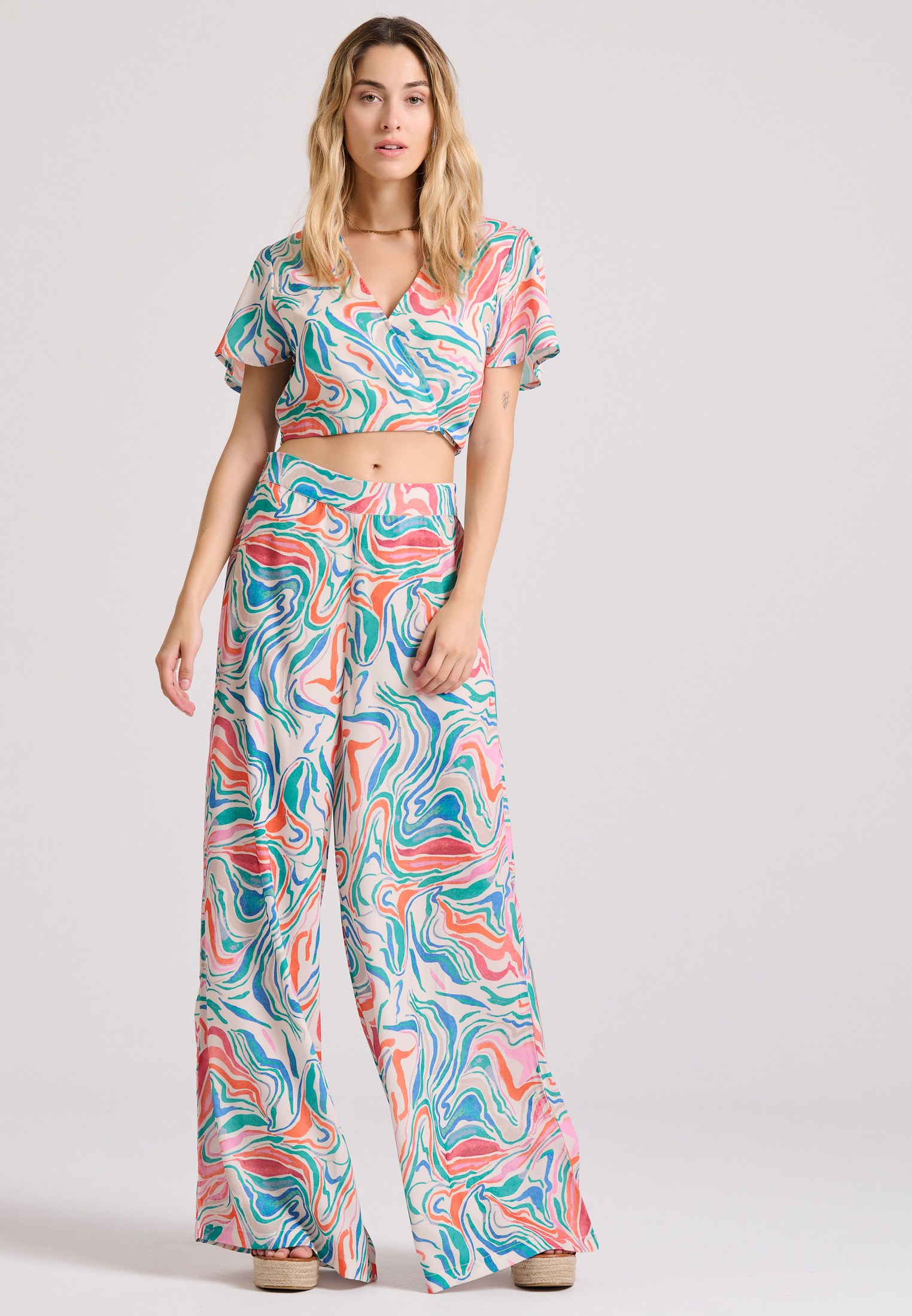 Women's Trousers Funky Buddha Multicolor