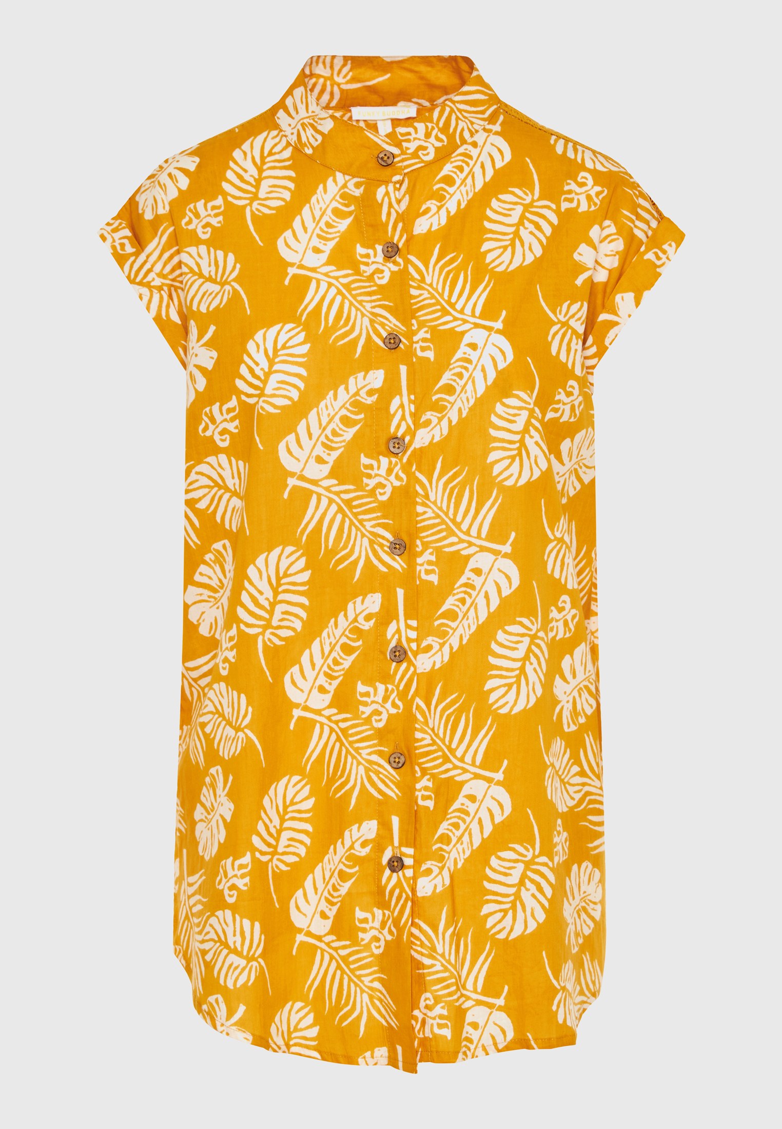 Women's Shirts Funky Buddha Yellow