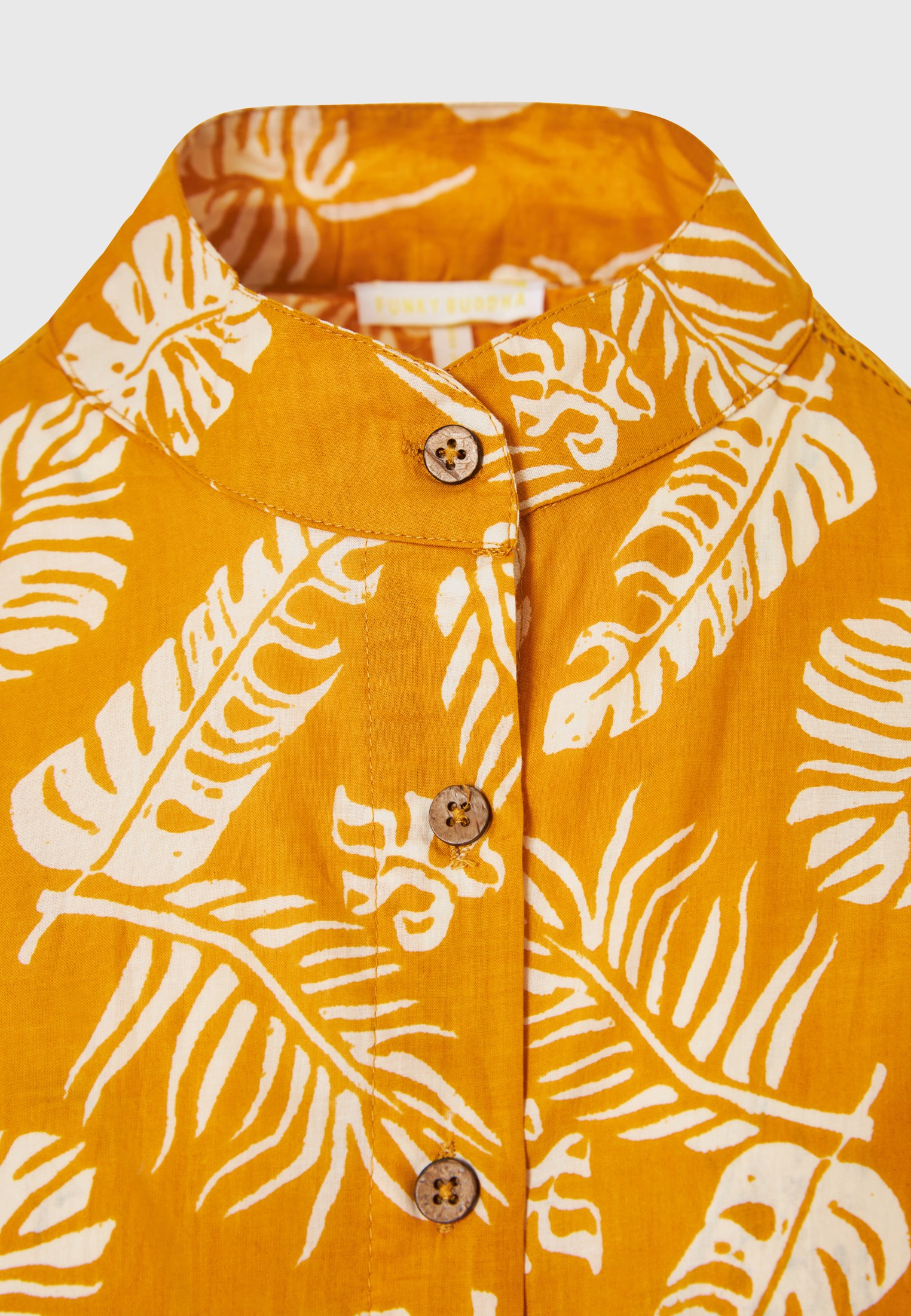 Women's Shirts Funky Buddha Yellow