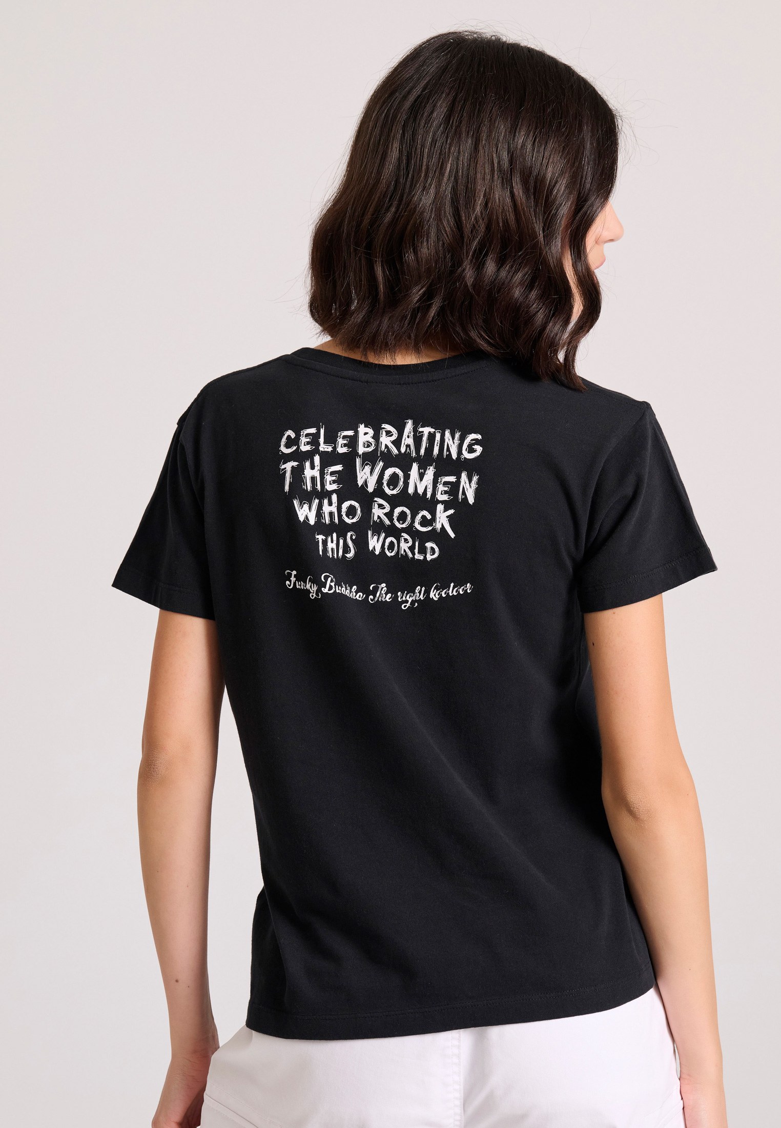 Women's T-Shirts Funky Buddha Black